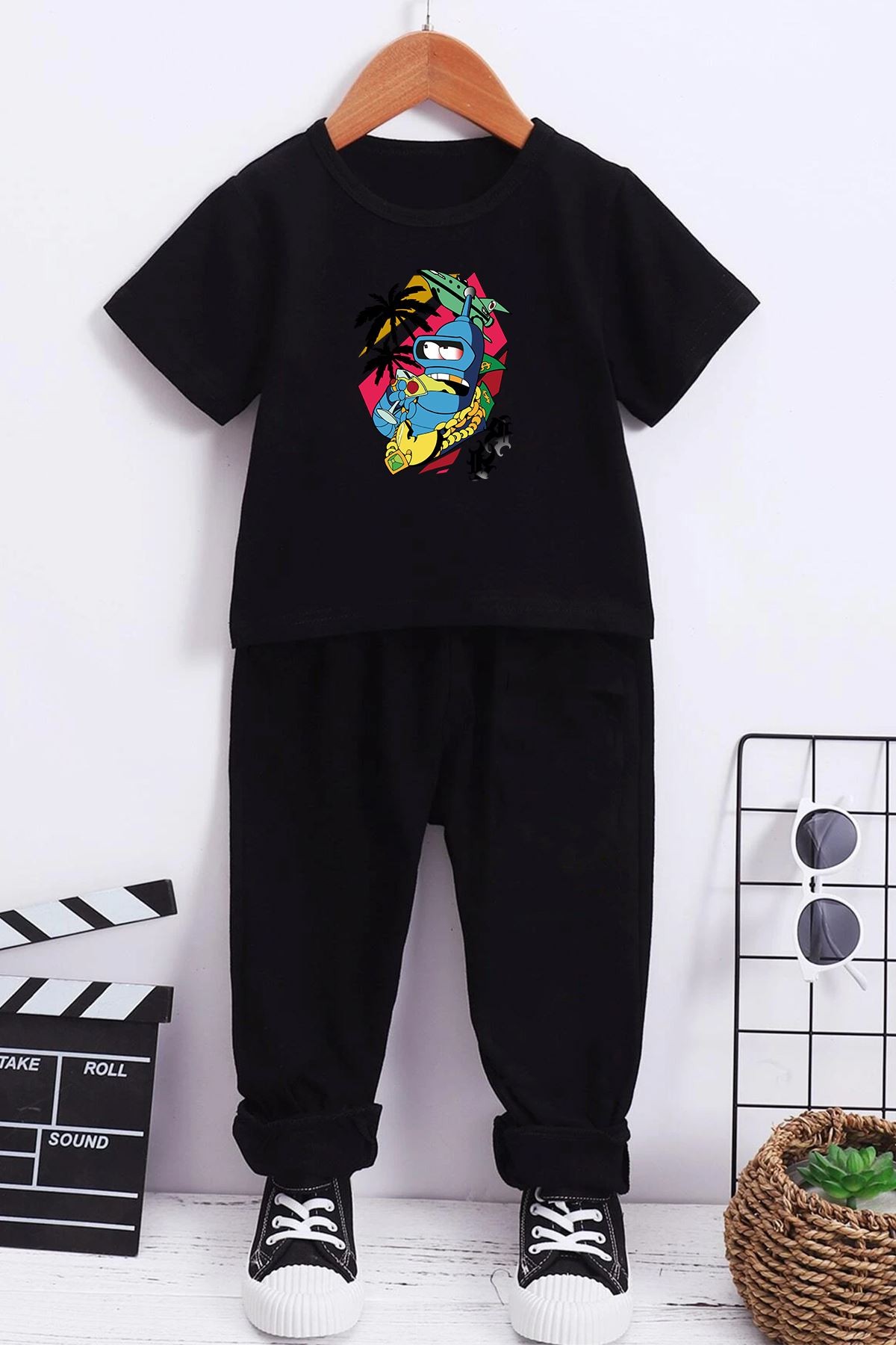 Çocuk Crazy Banana Alt - Üst Eşofman Takımı