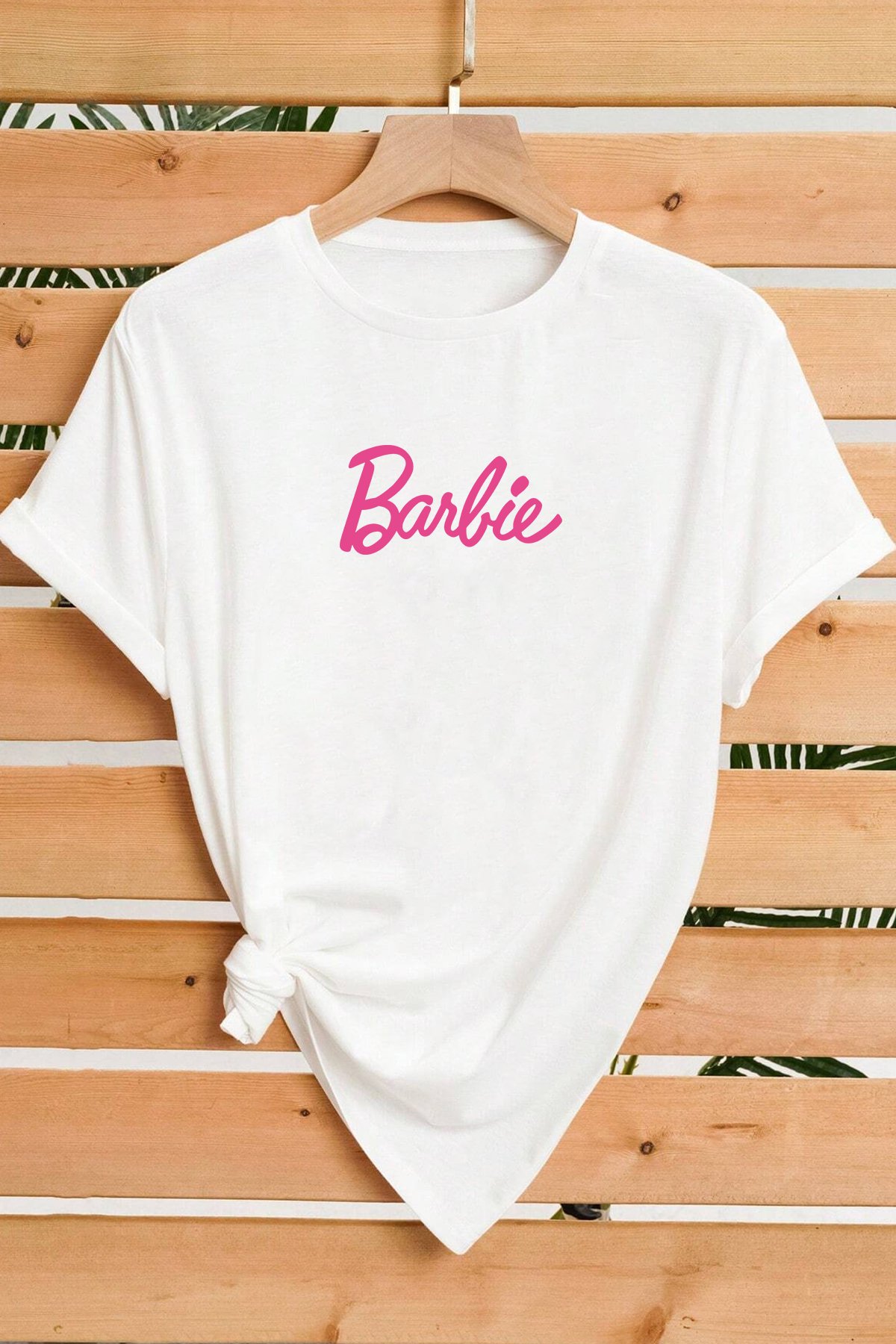 Barbie Baskılı 2'li Paket Kadın Oversize Tshirt