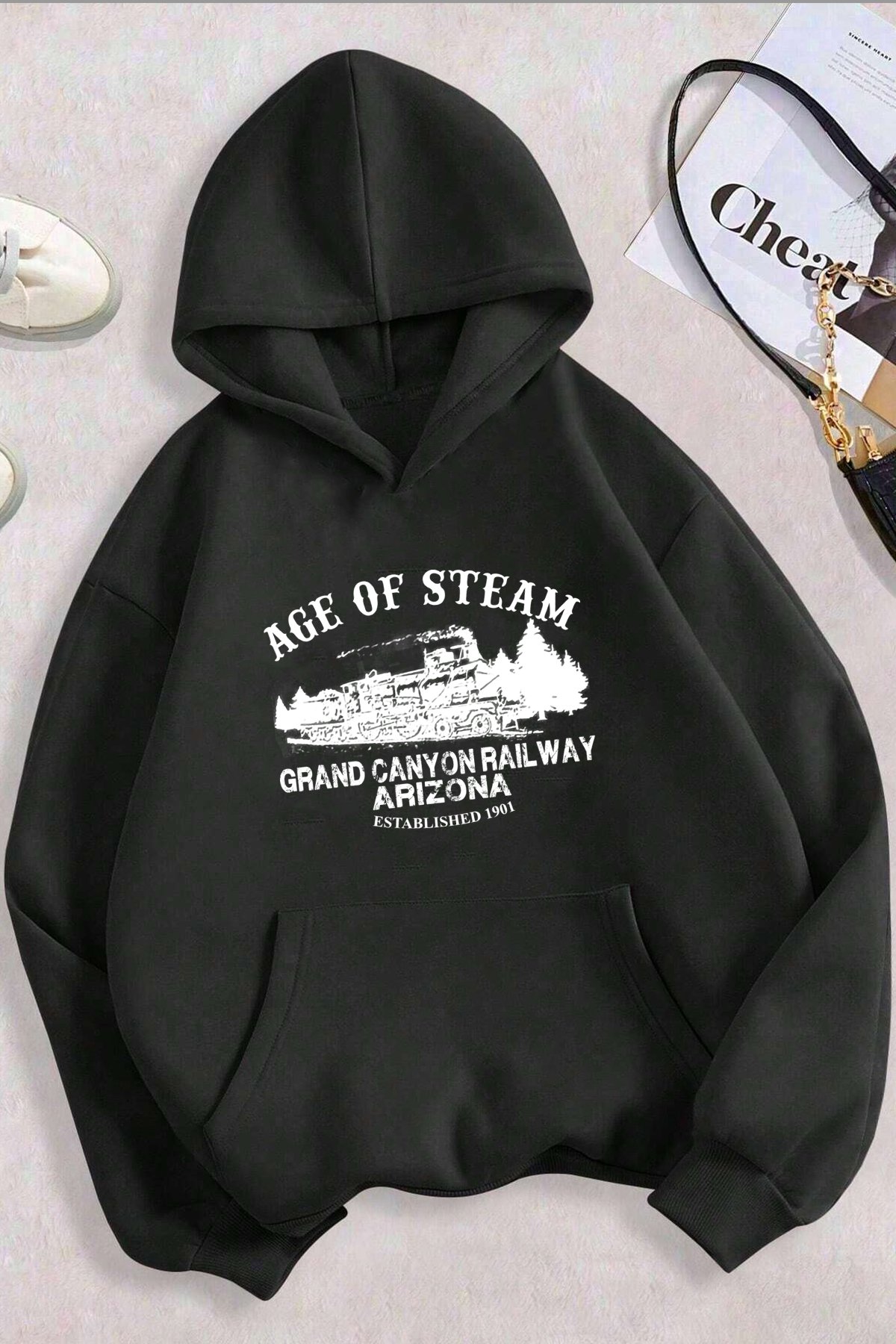 Age Of Steam Baskılı Sweatshirt