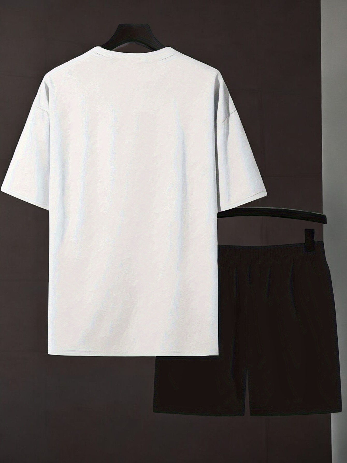 Unisex Eriyen Kalp Baskılı Tasarım Şort Takım