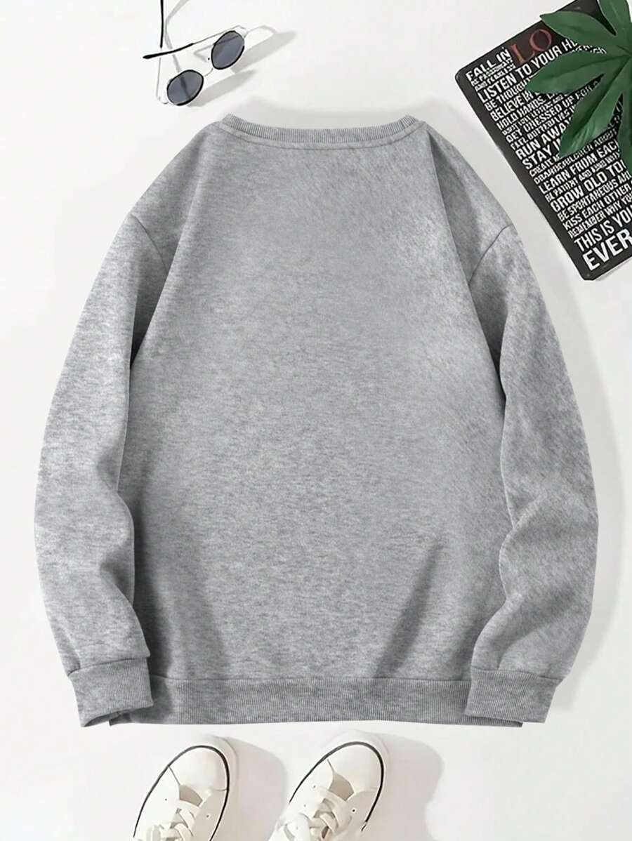 Unisex Caroline Karakter Baskılı Oversize Swweatshirt