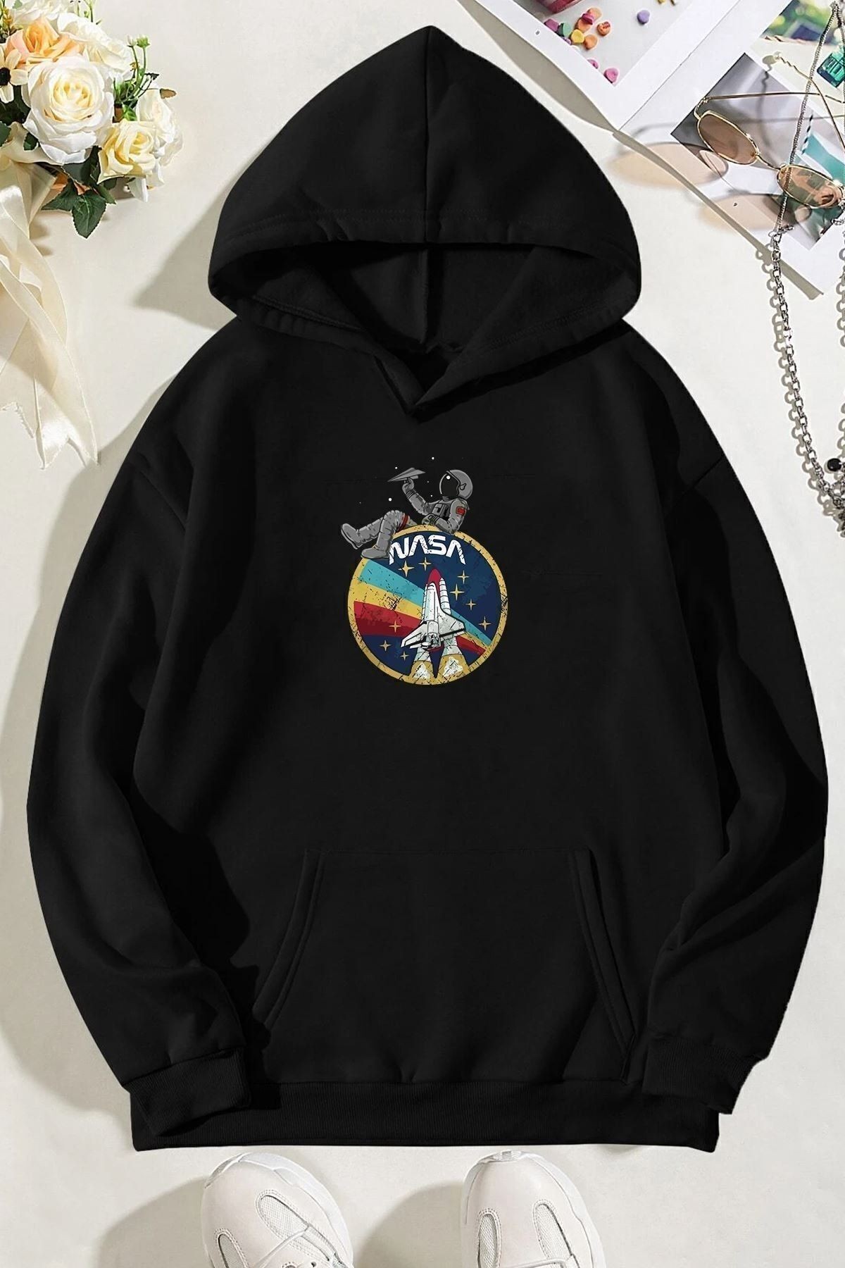 Nasa Baskılı Sweatshirt