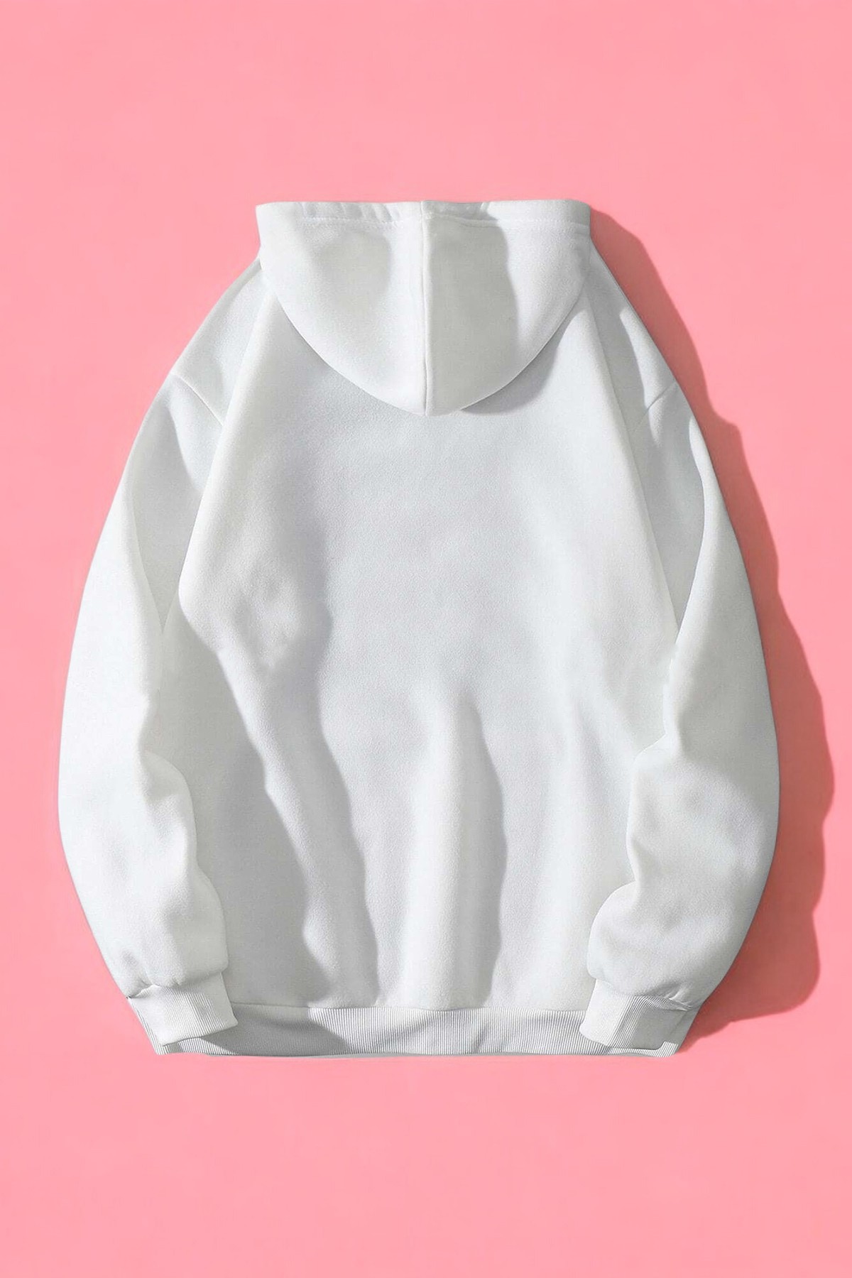 Kalp Baskılı Unisex Oversize Sweatshirt