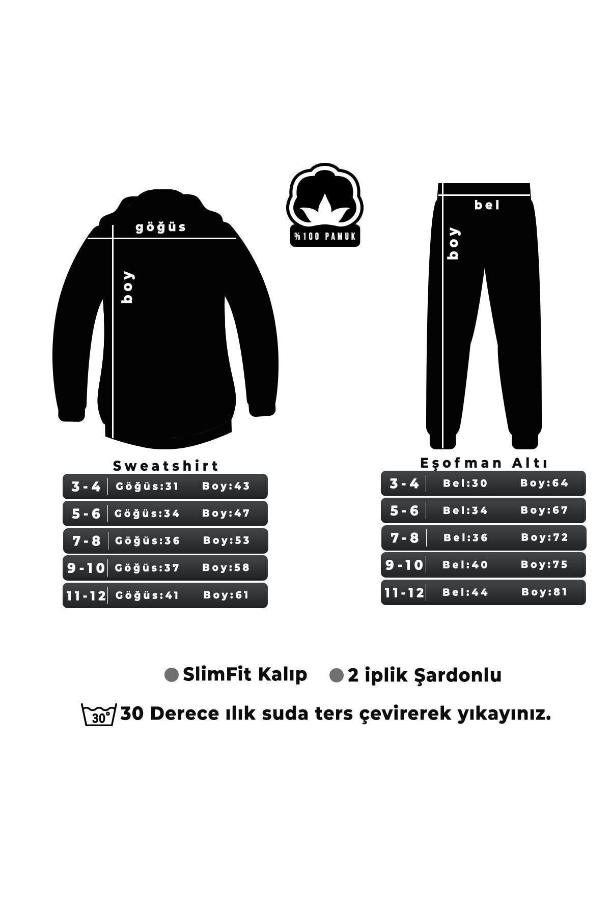 Çocuk Sun Moon Eşofman Takımı