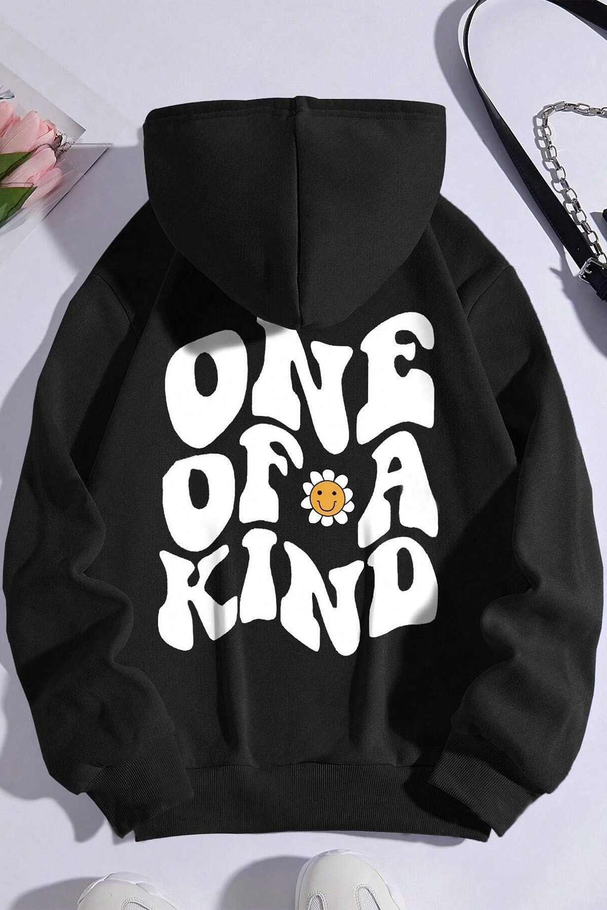 One Of a Kind Baskılı Oversize Sweatshirt