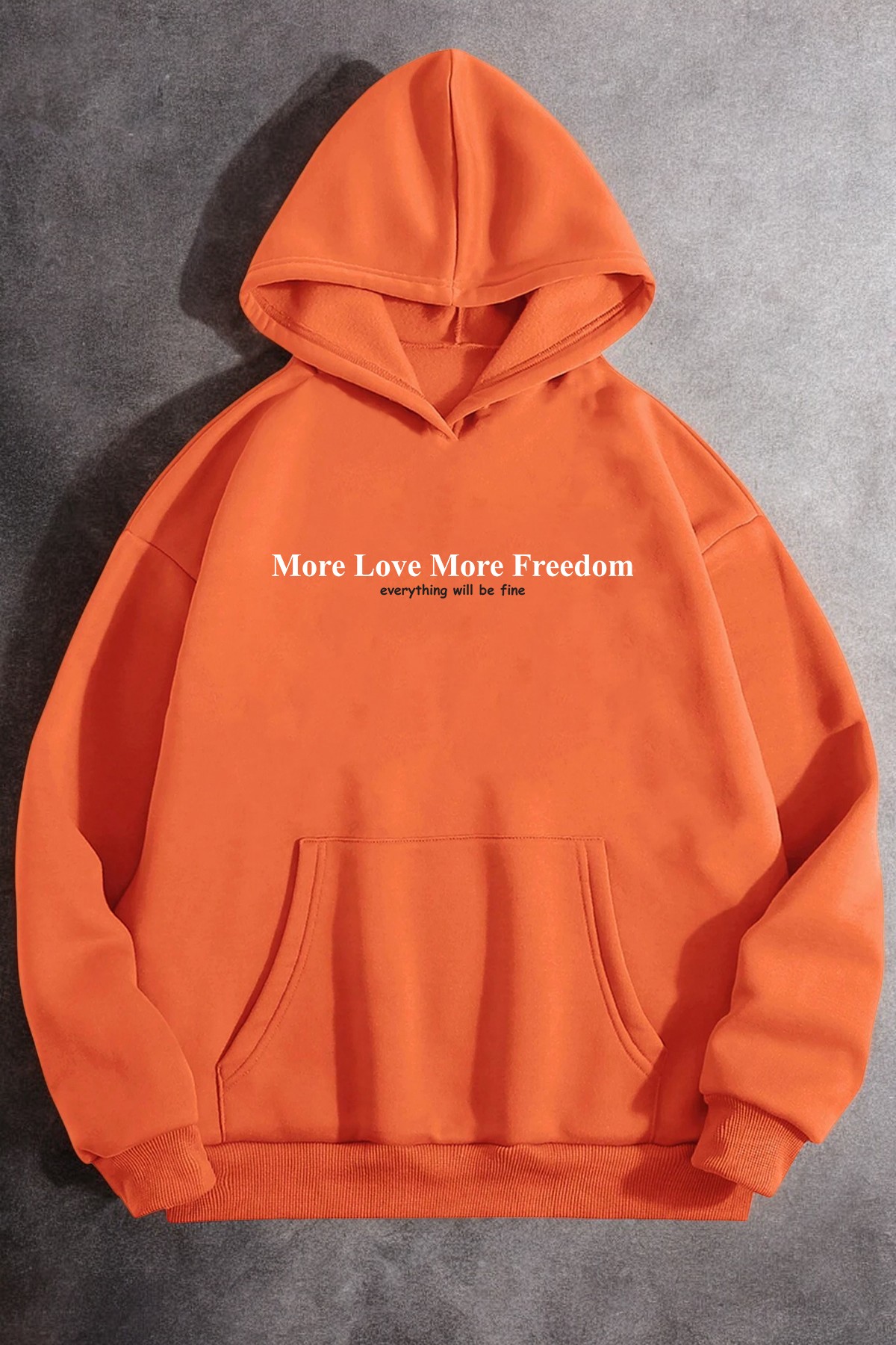 More Love Baskılı Oversize Sweatshirt