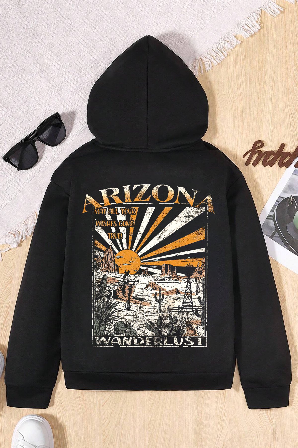 Arizona Baskılı Erkek - Kız Çocuk Rahat Kalıp Sweatshirt