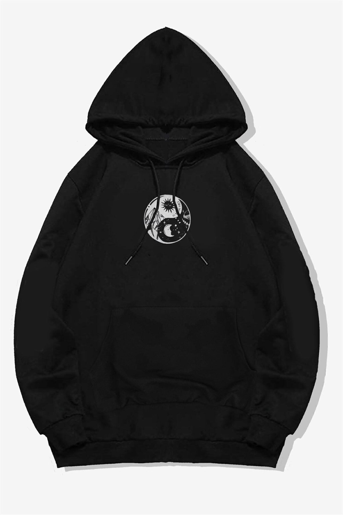 Ying-yang Kapüşonlu Sweatshirt