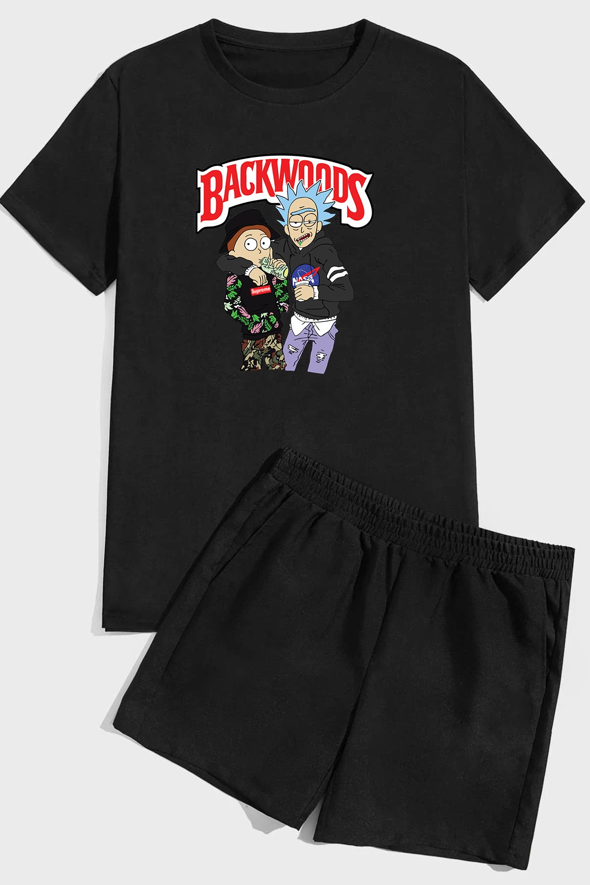 Backwoods Baskı Şort Takım