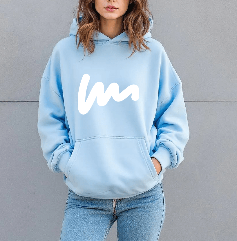 Unisex W Baskılı Oversize Sweatshirt