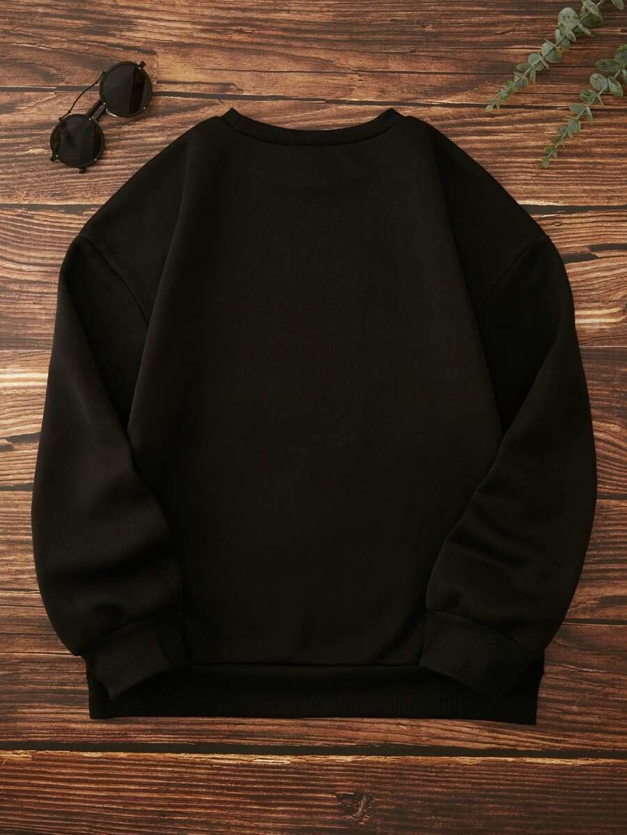 Unisex Beautıful Soul Tasarım Basklı Bİsiklet Yaka Sweatshirt