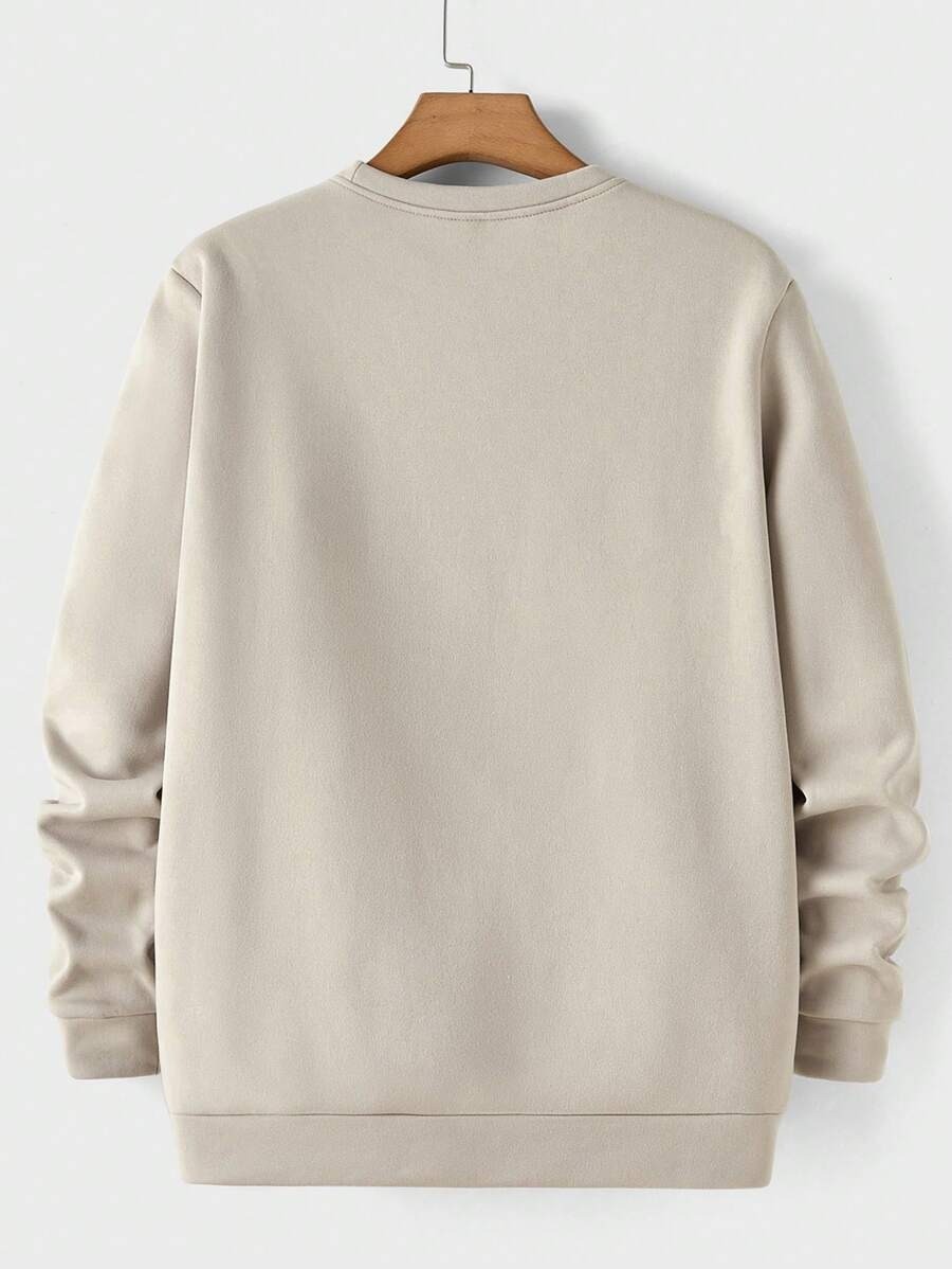 Unisex Astronot Baskılı Oversize Sweatshirt
