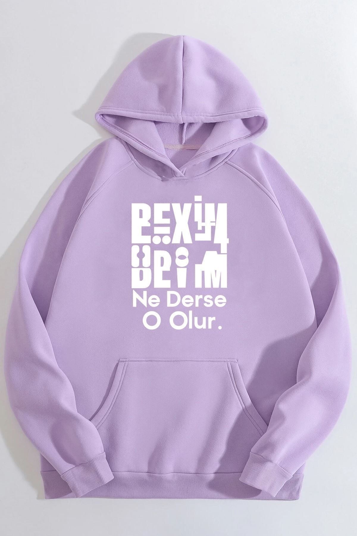 Beyim Ne Derse O Olur Katlamalı Sweatshirt