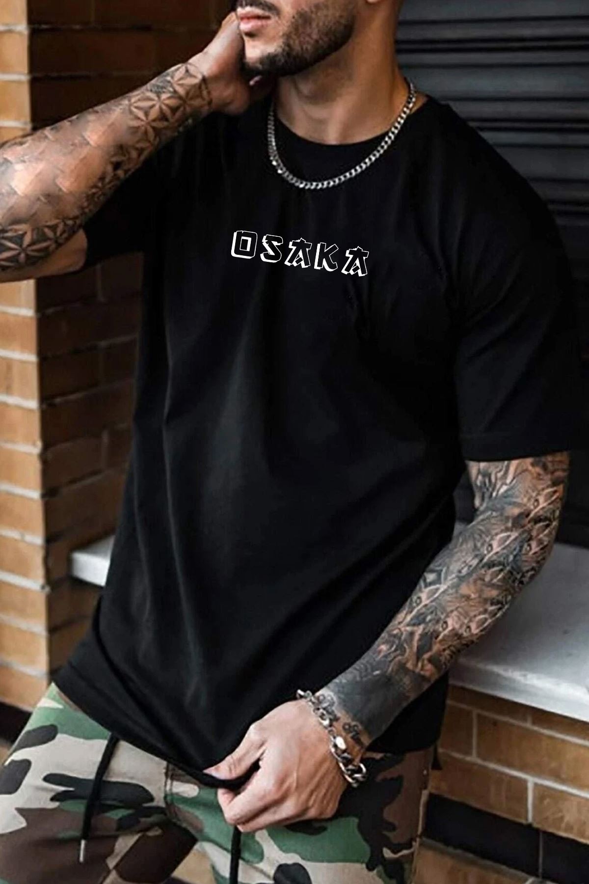 Unisex Osaka  Baskılı T-shirt