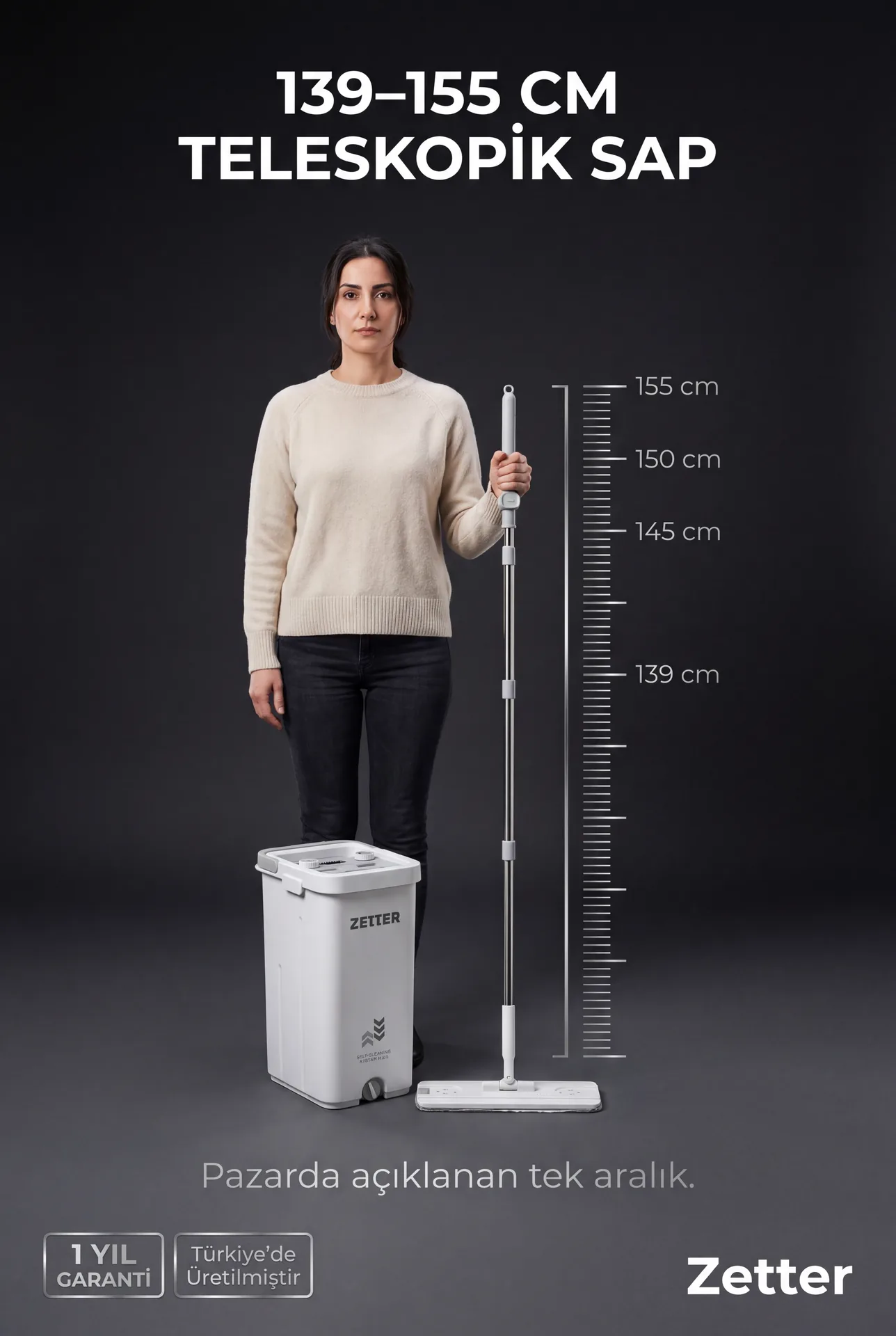 Telescopic 139-155 cm