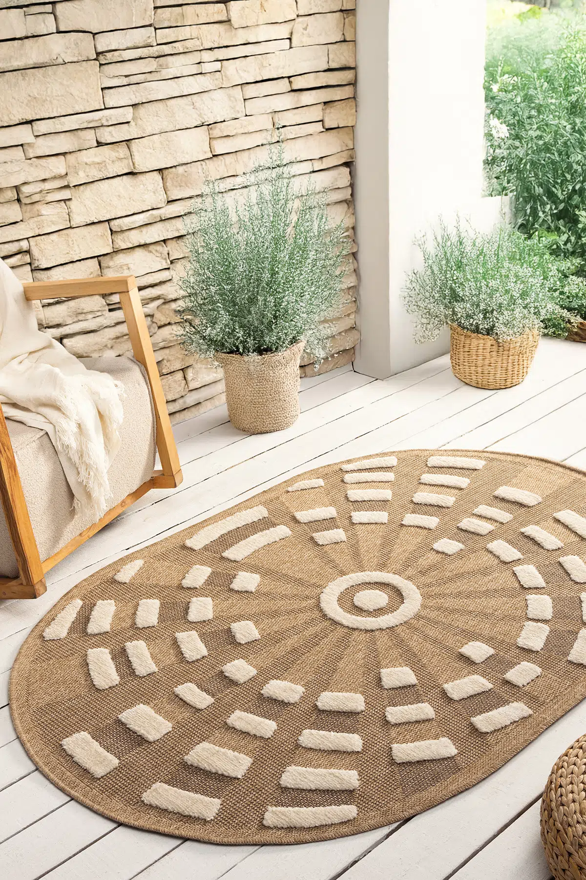 Marakeş 677 Kahve Oval