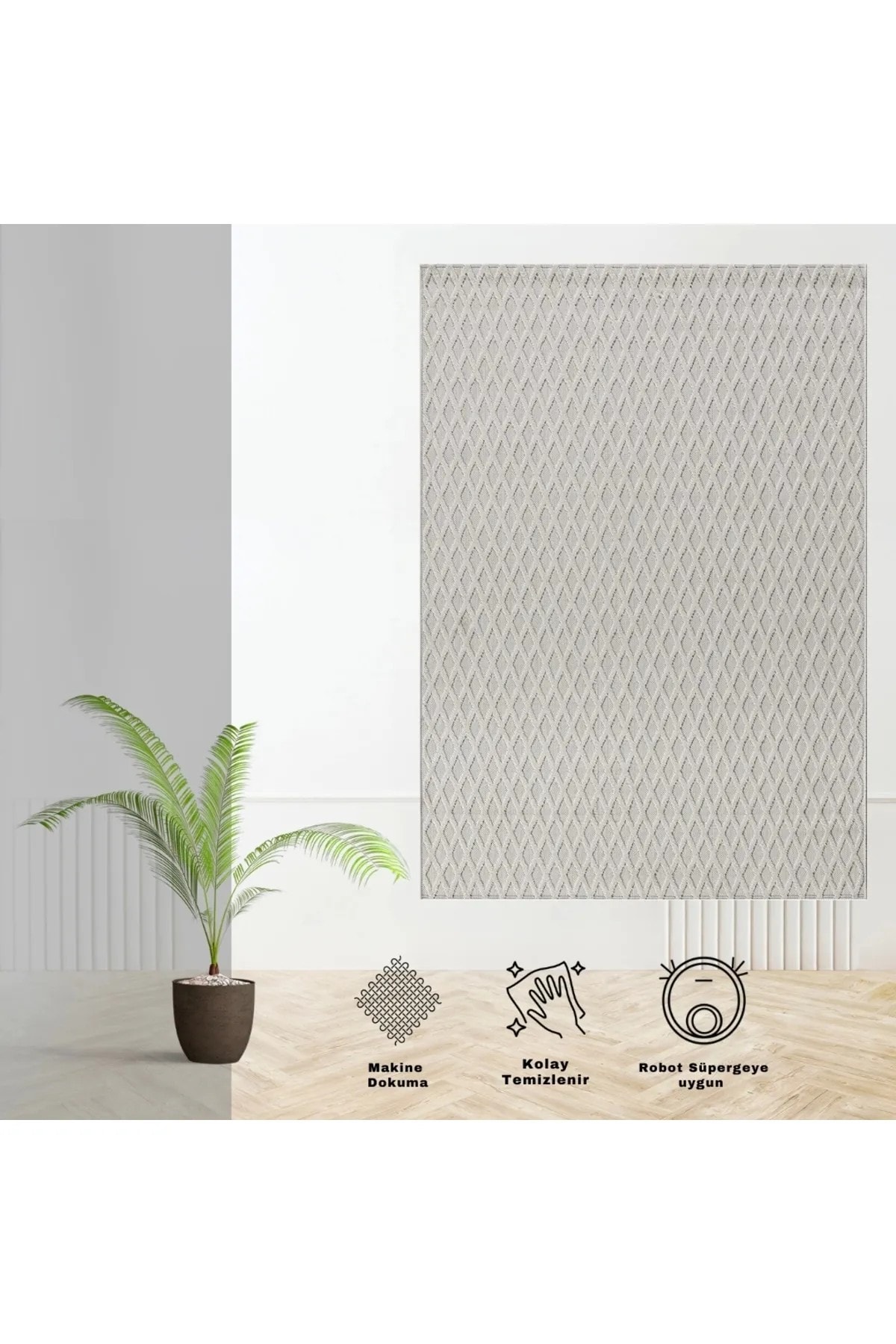 Grace 54101 260 Sisal Modern Kesme Halı Yolluk