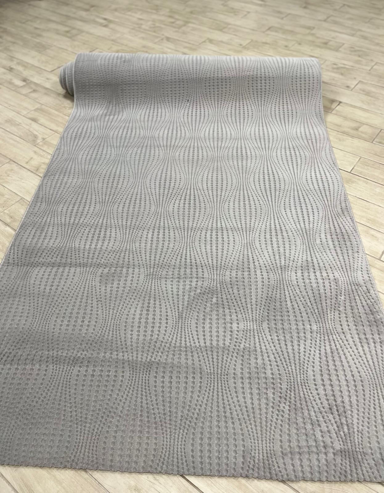 RÖLYEF RULO POLO GRİ KAYMAZ TABAN KESME HALI YOLLUK