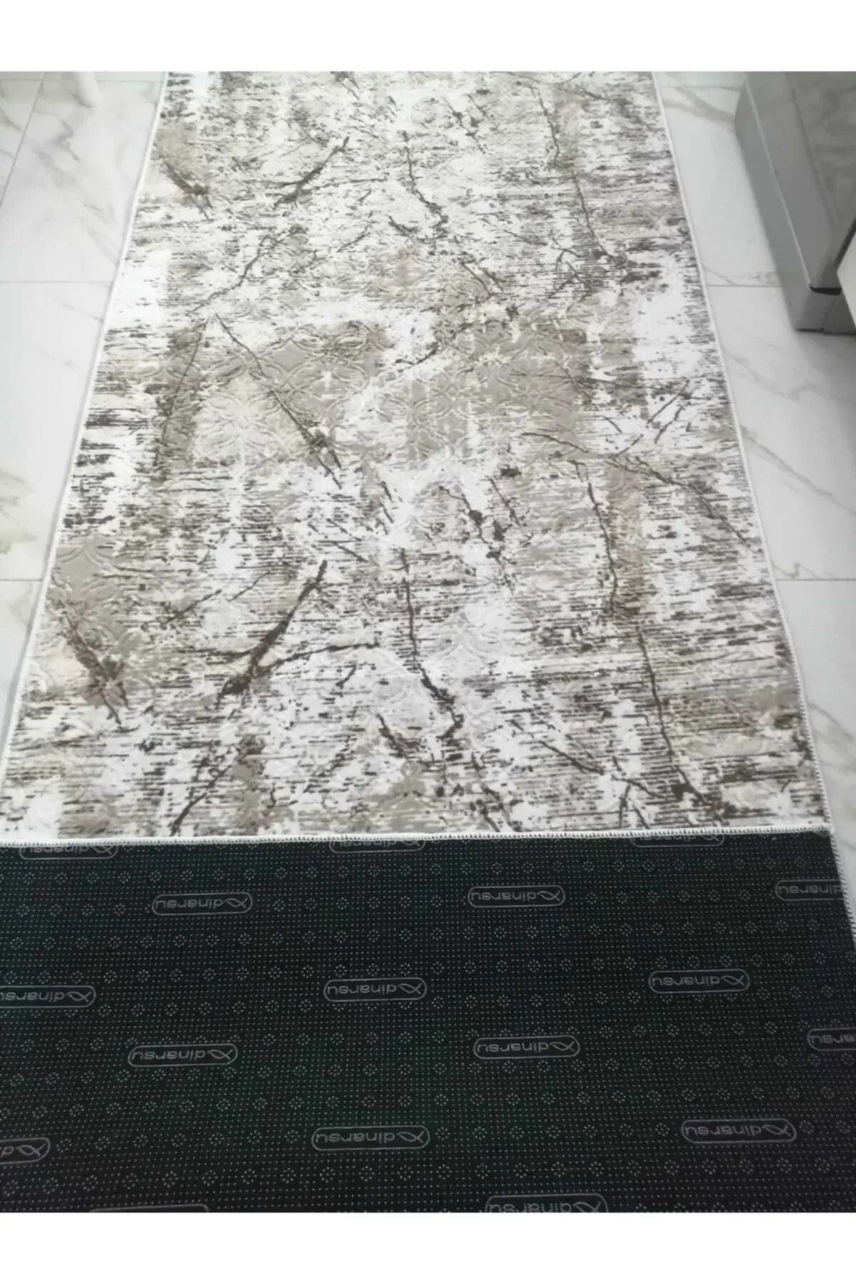 Doruk Kahve Kaymaz Taban Yıkanabilir Kesme Yolluk