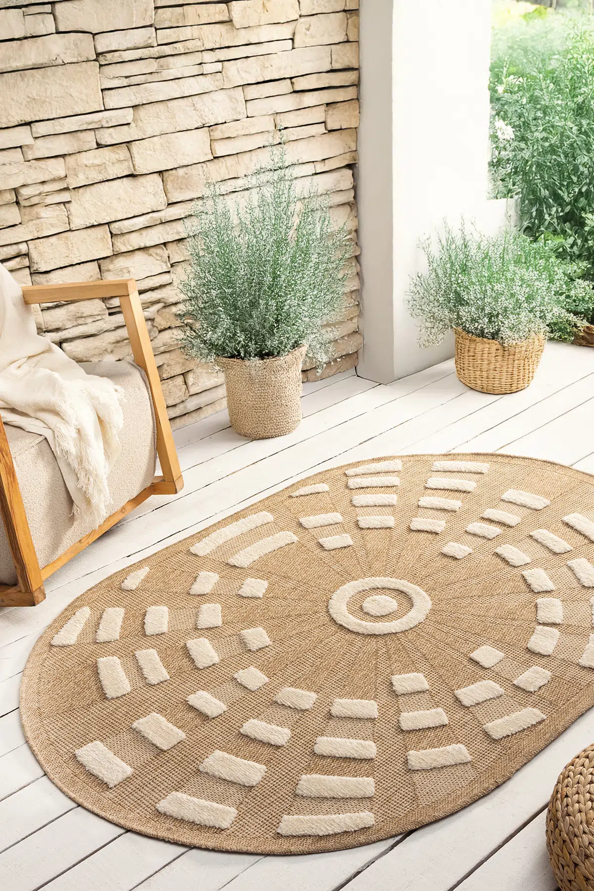 Marakeş 677 Beyaz Oval