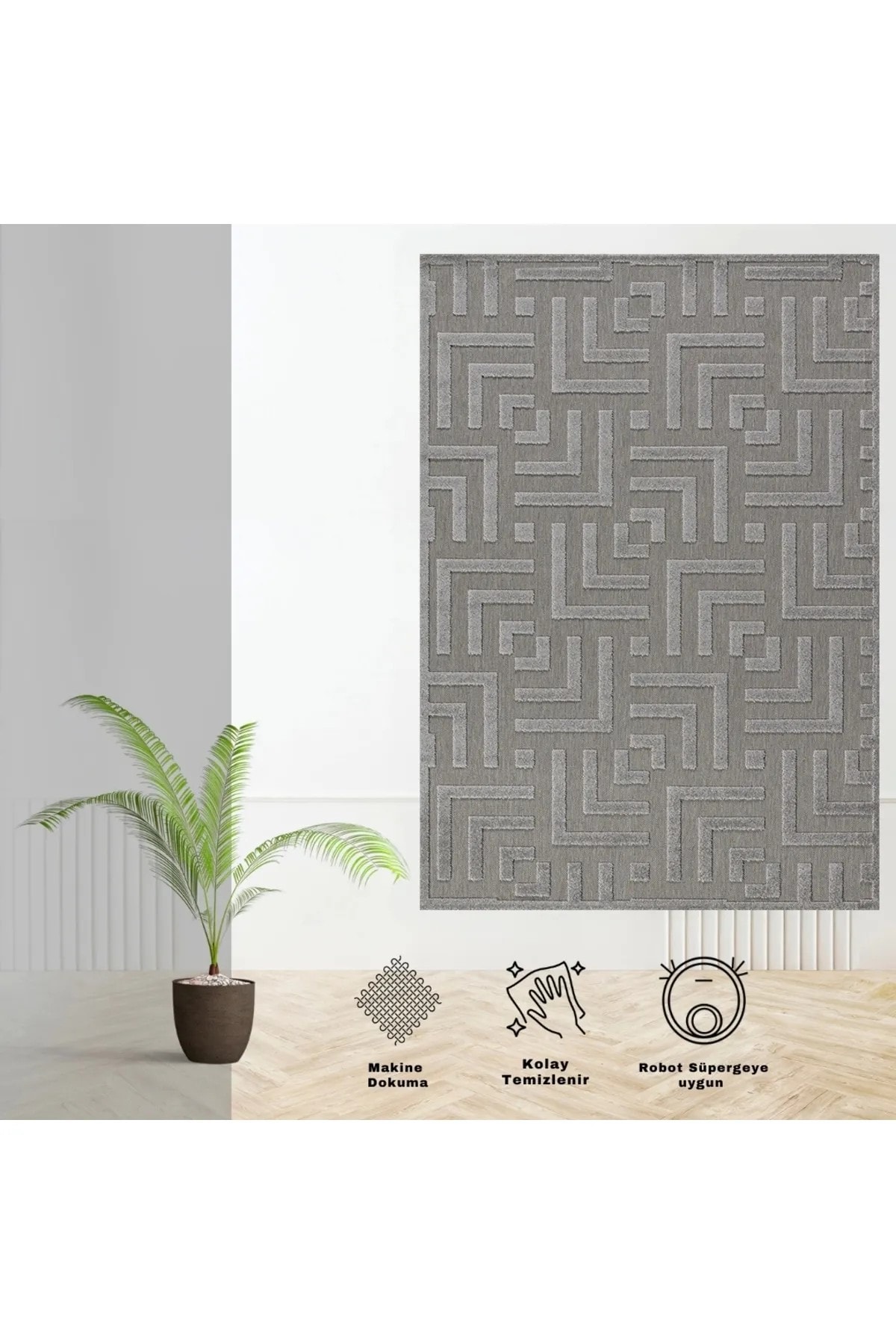 Grace 54100 295 Sisal Modern Kesme Halı Yolluk