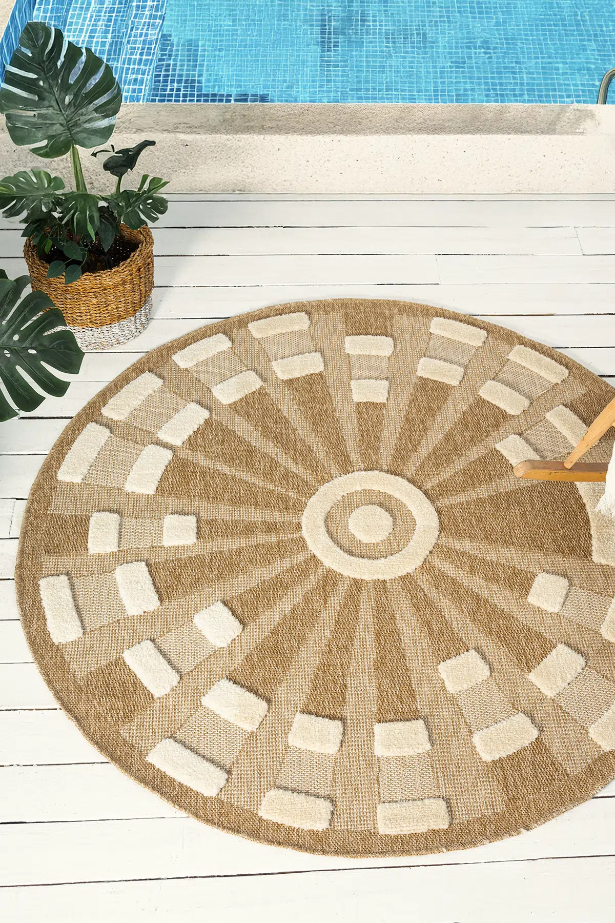 Marakeş 677 Beyaz Yuvarlak