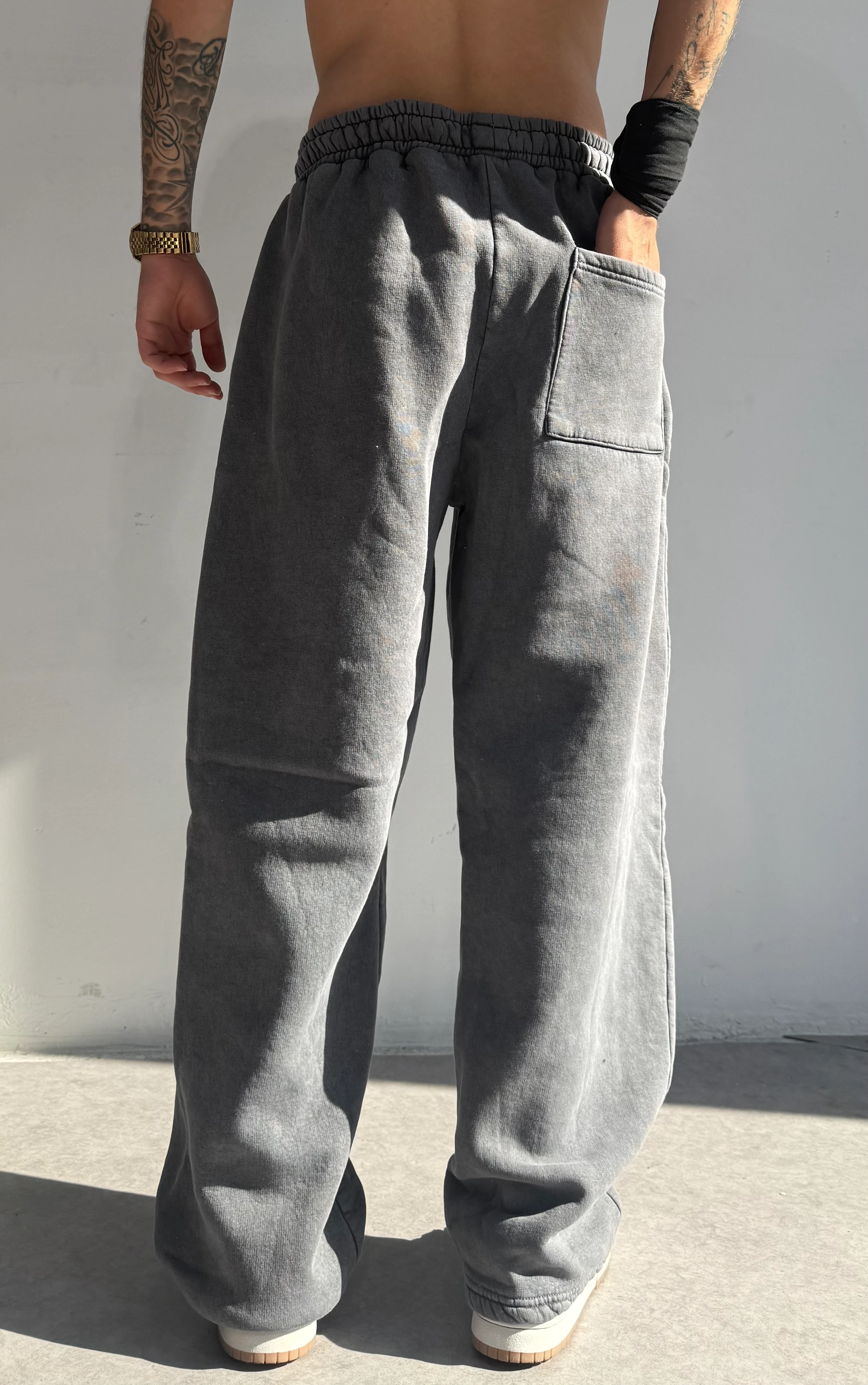 Yıkamalı Özel Kalıp Ektra Oversize Eşofman Altı