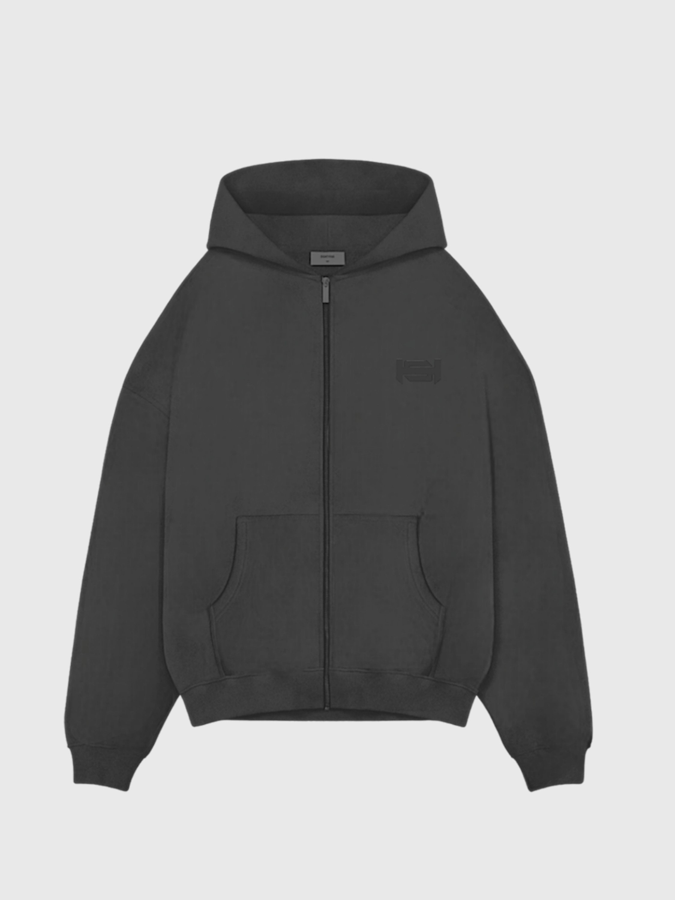 HS Basic Oversize Premium Zipp Hoodie  - antrasit