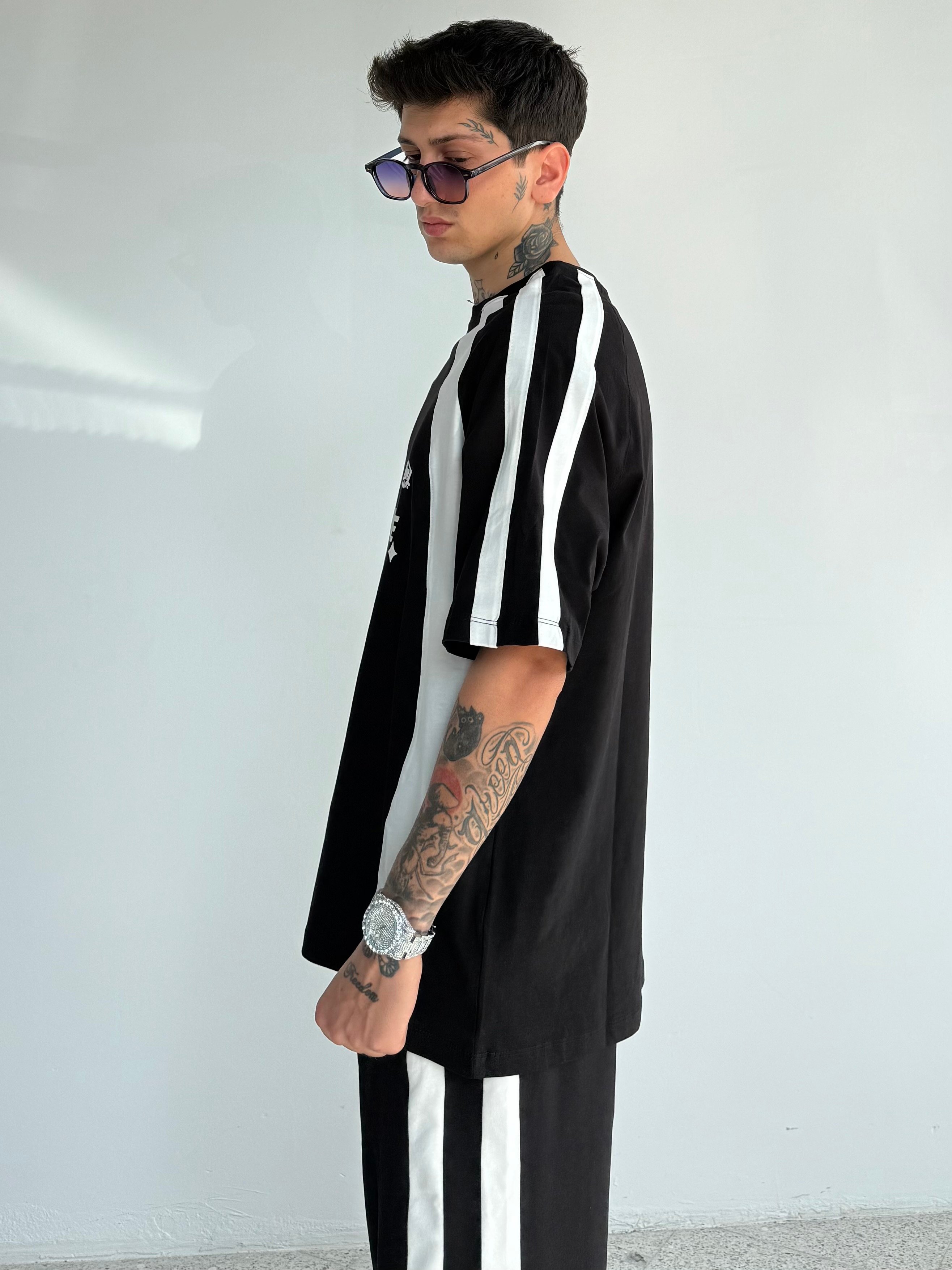 HS Parçalı Oversize Premium Tişört