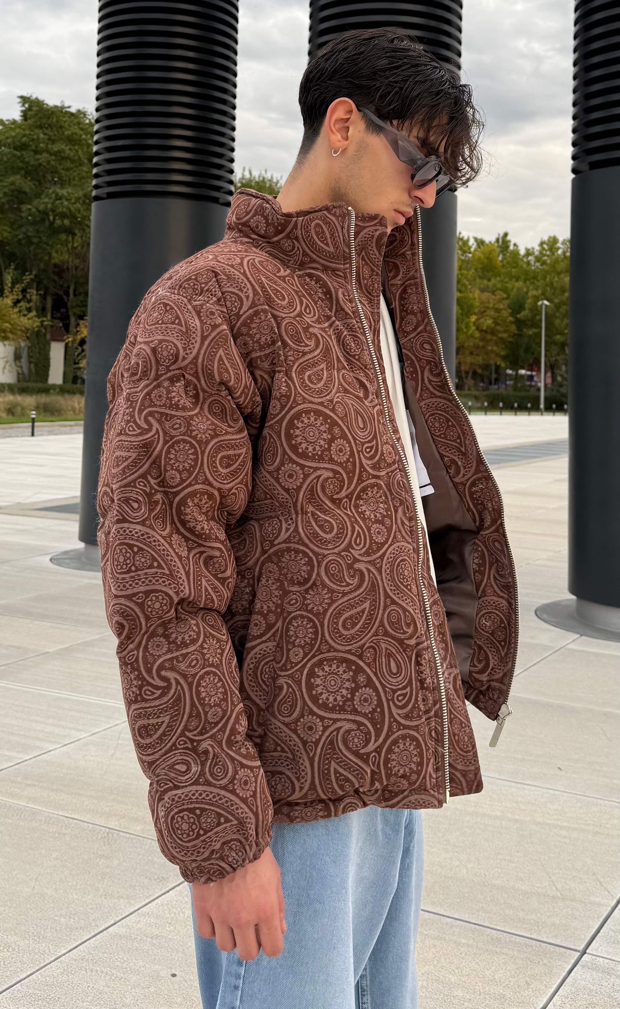 Kendinde Desenli Oversize Premium Mont 