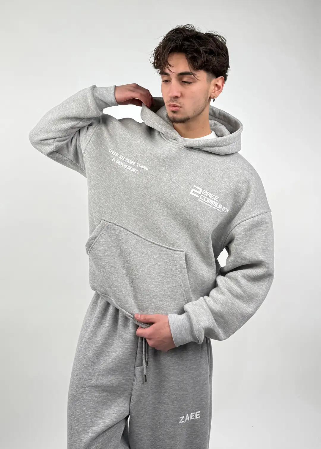 ZAEE Cominity Baskılı Oversize Hoodie