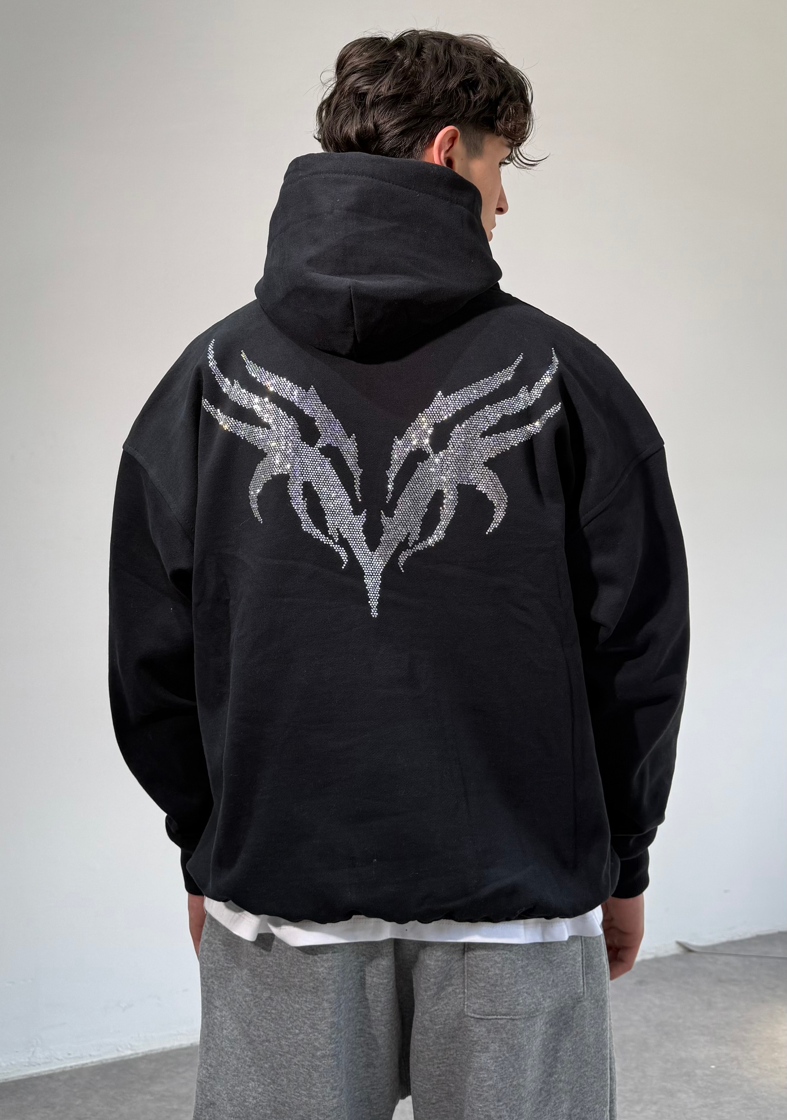 VNM Taşlı Oversize Sweatshirt