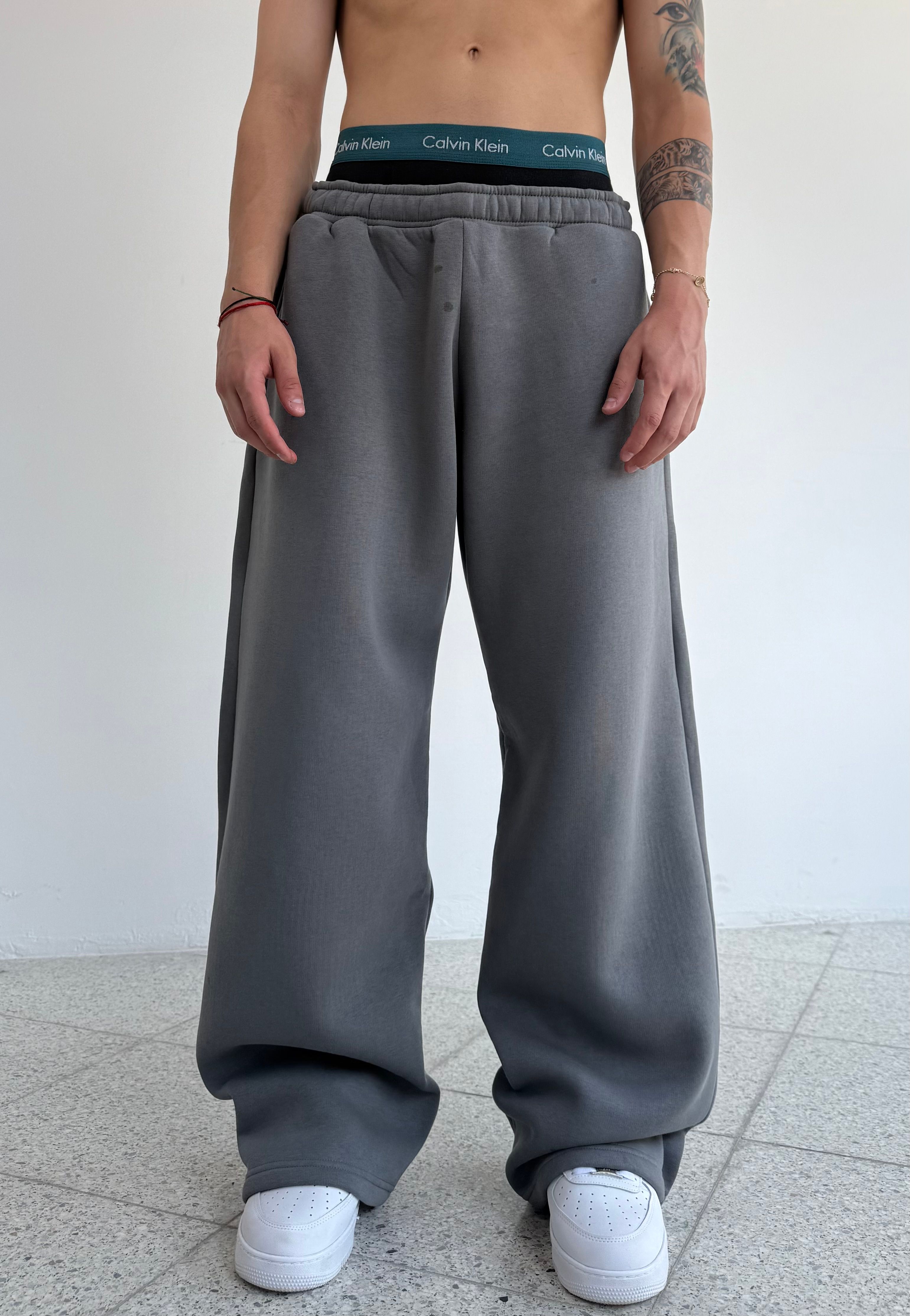 Kışlık Rev.Baskılı Oversize Eşofman Altı 