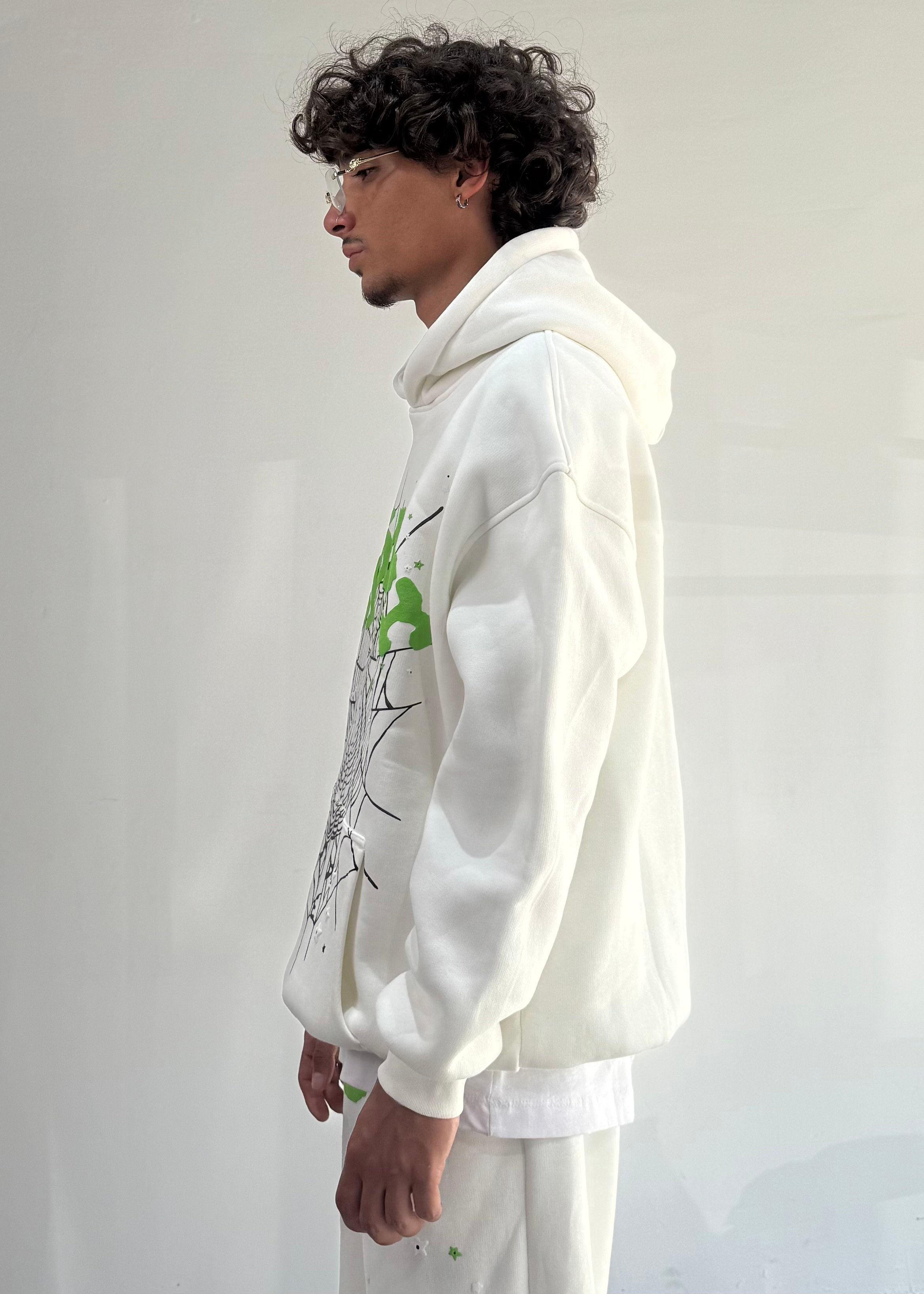 Spider Baskılı Oversize Sweatshirt 