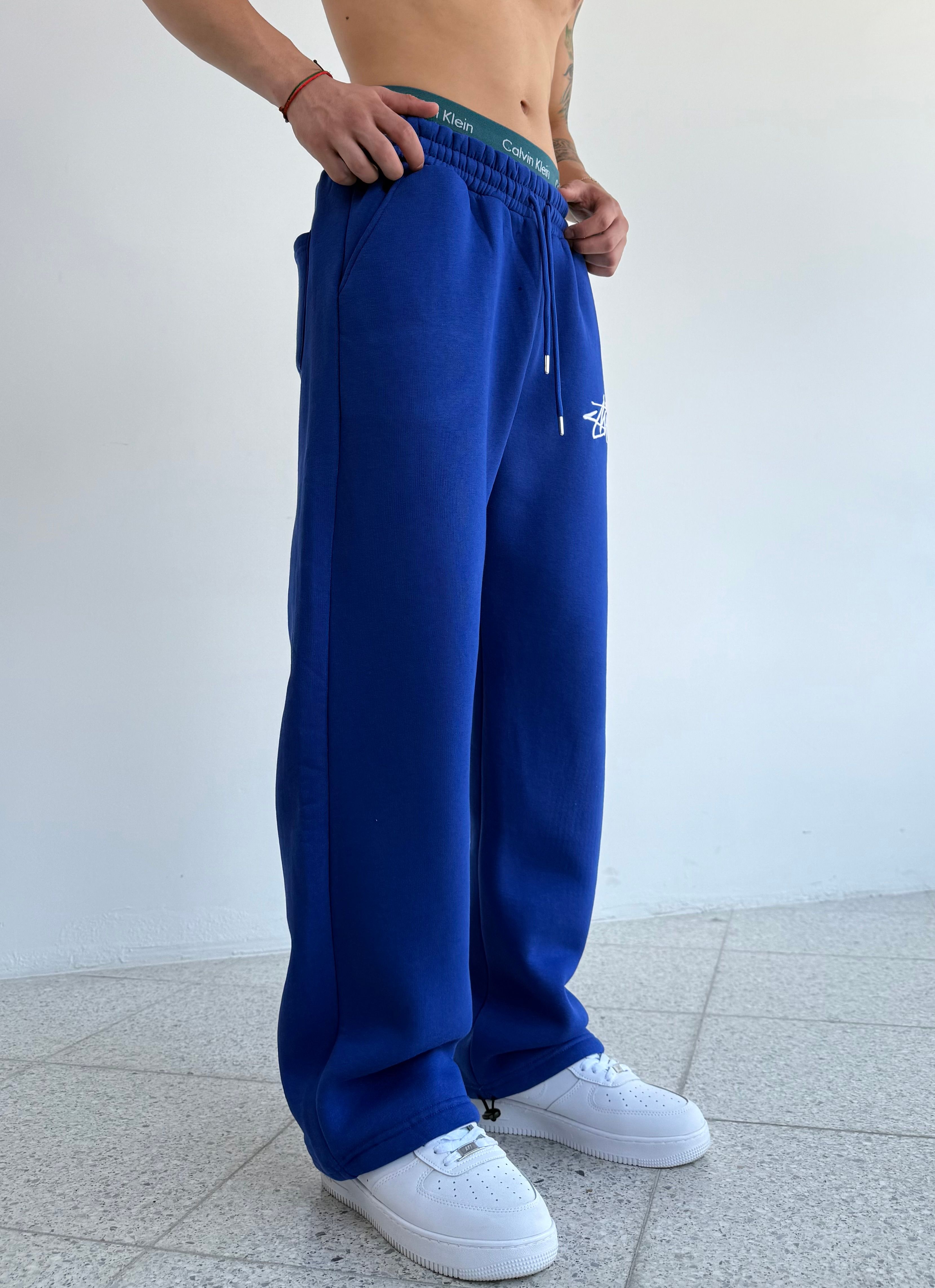 Kışlık Stussy Nakış Detay 3 İplik Şardonlu  Eşofman