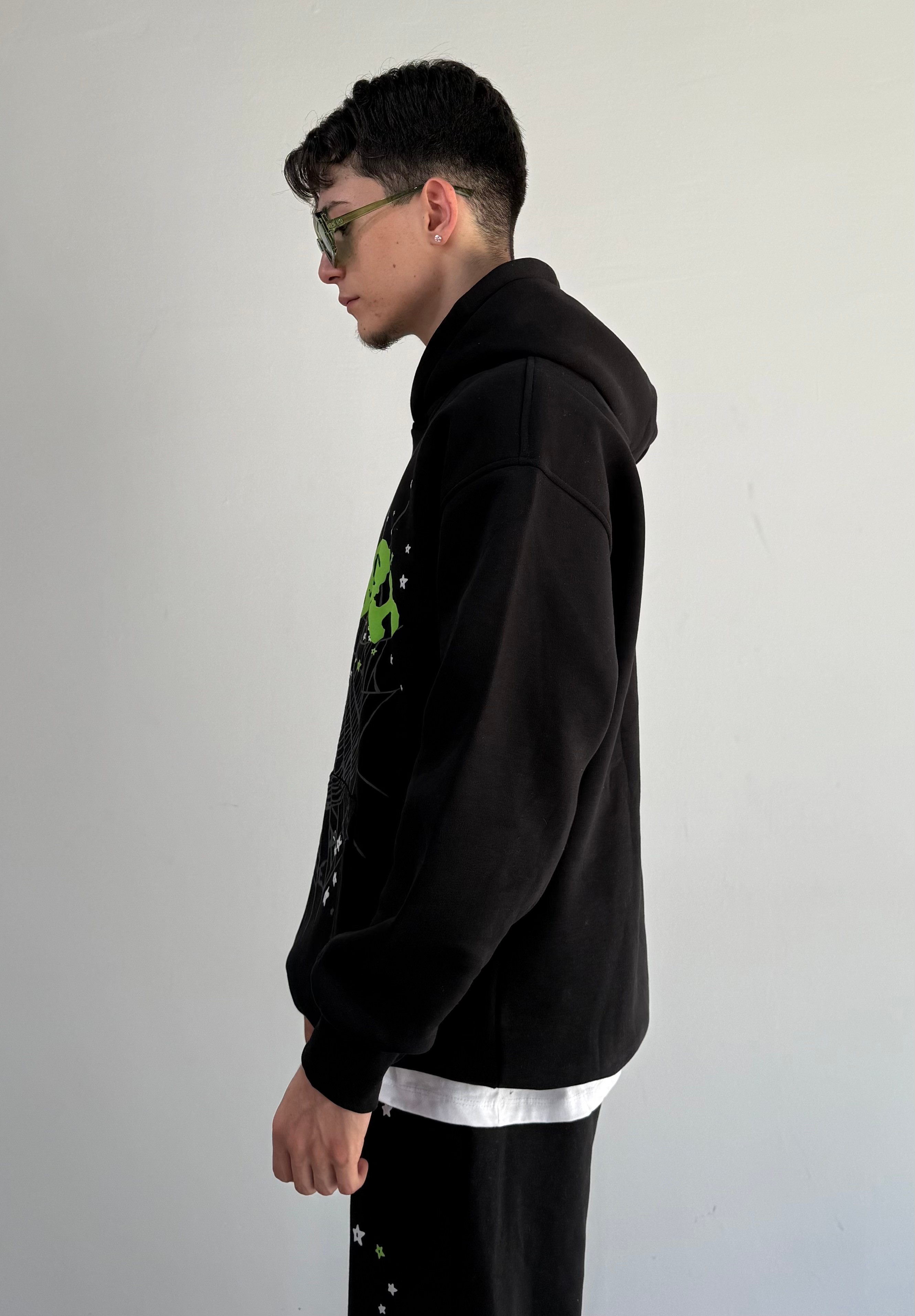 Spider Baskılı Oversize Sweatshirt 