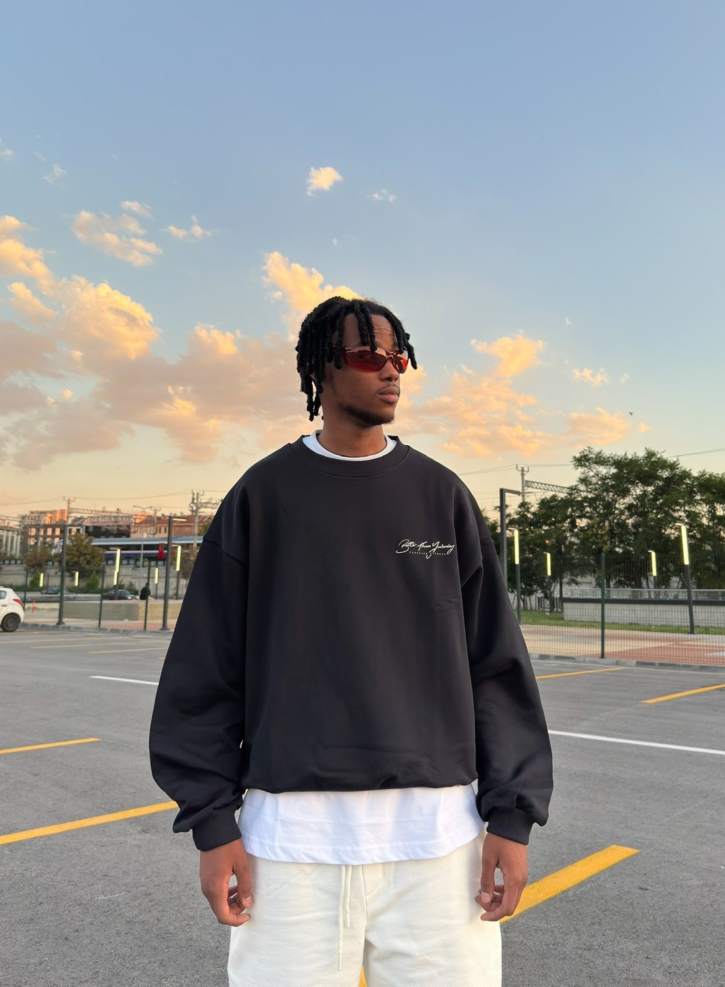 VNQSH Baskılı Oversize Sweat