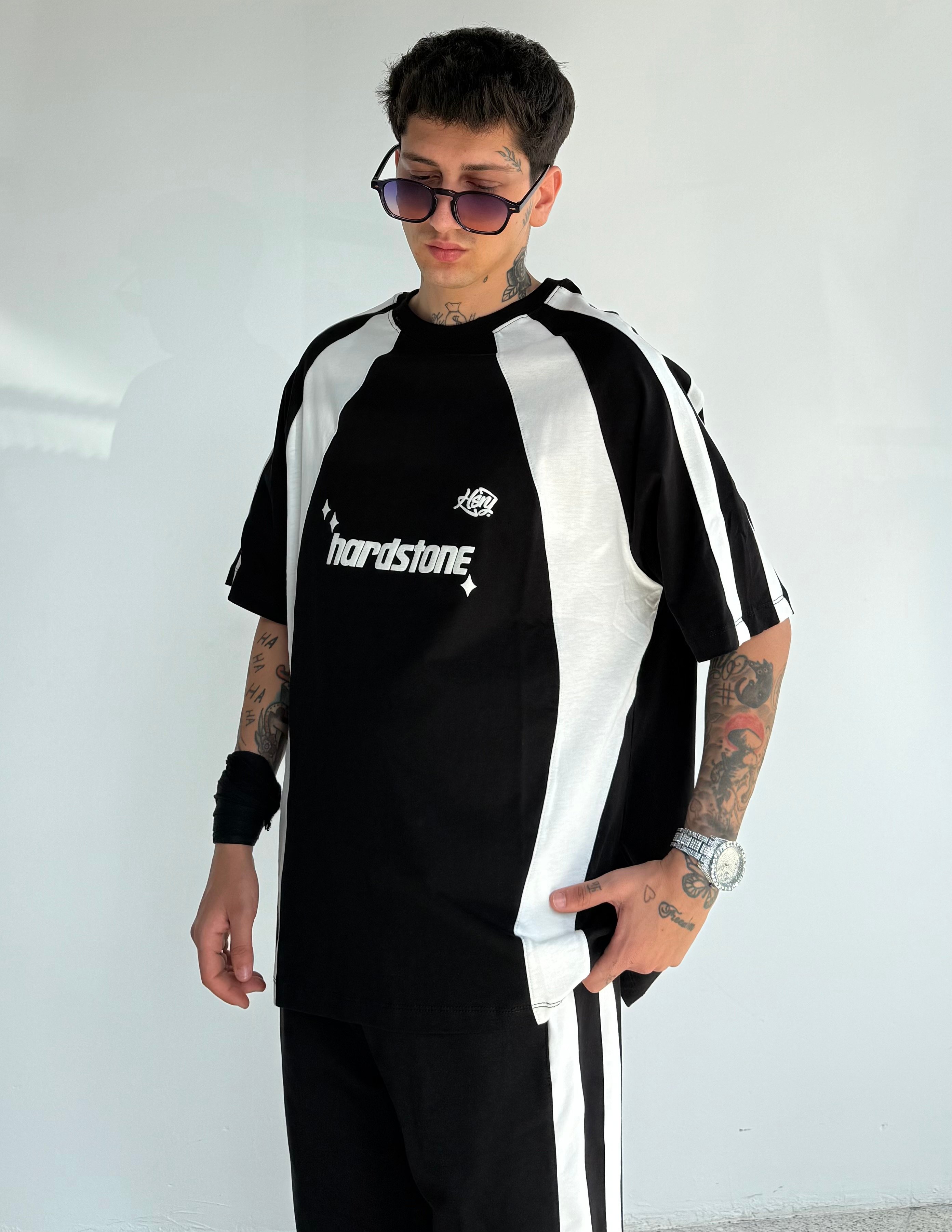 HS Parçalı Oversize Premium Tişört