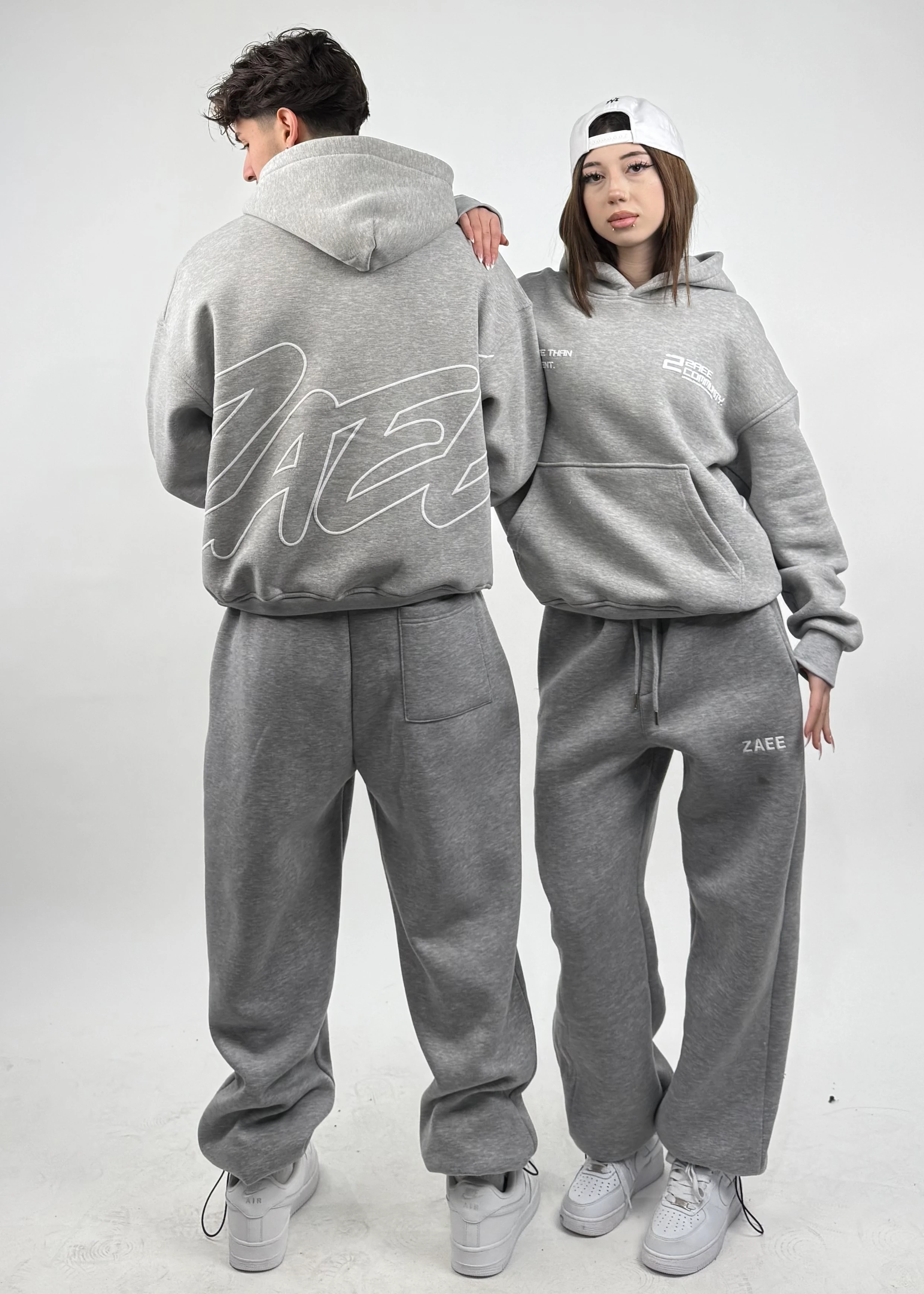 ZAEE Cominity Baskılı Oversize Hoodie