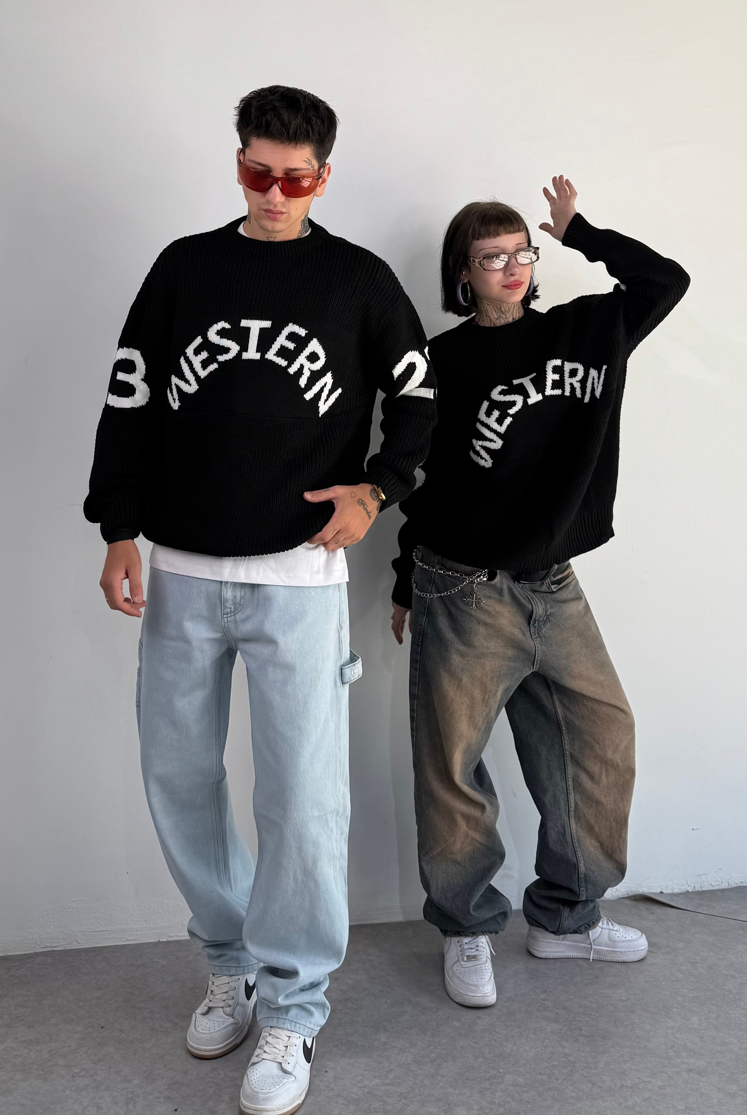 Western Oversize Triko Kazak 