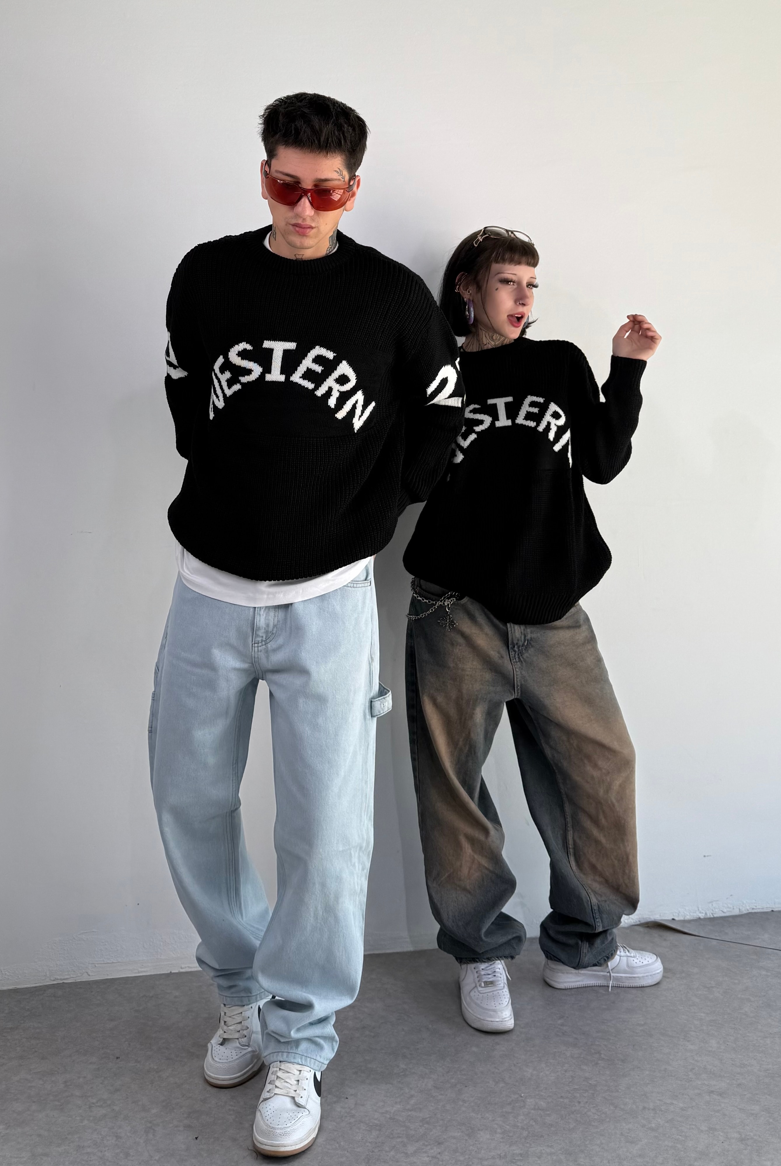 Western Oversize Triko Kazak 