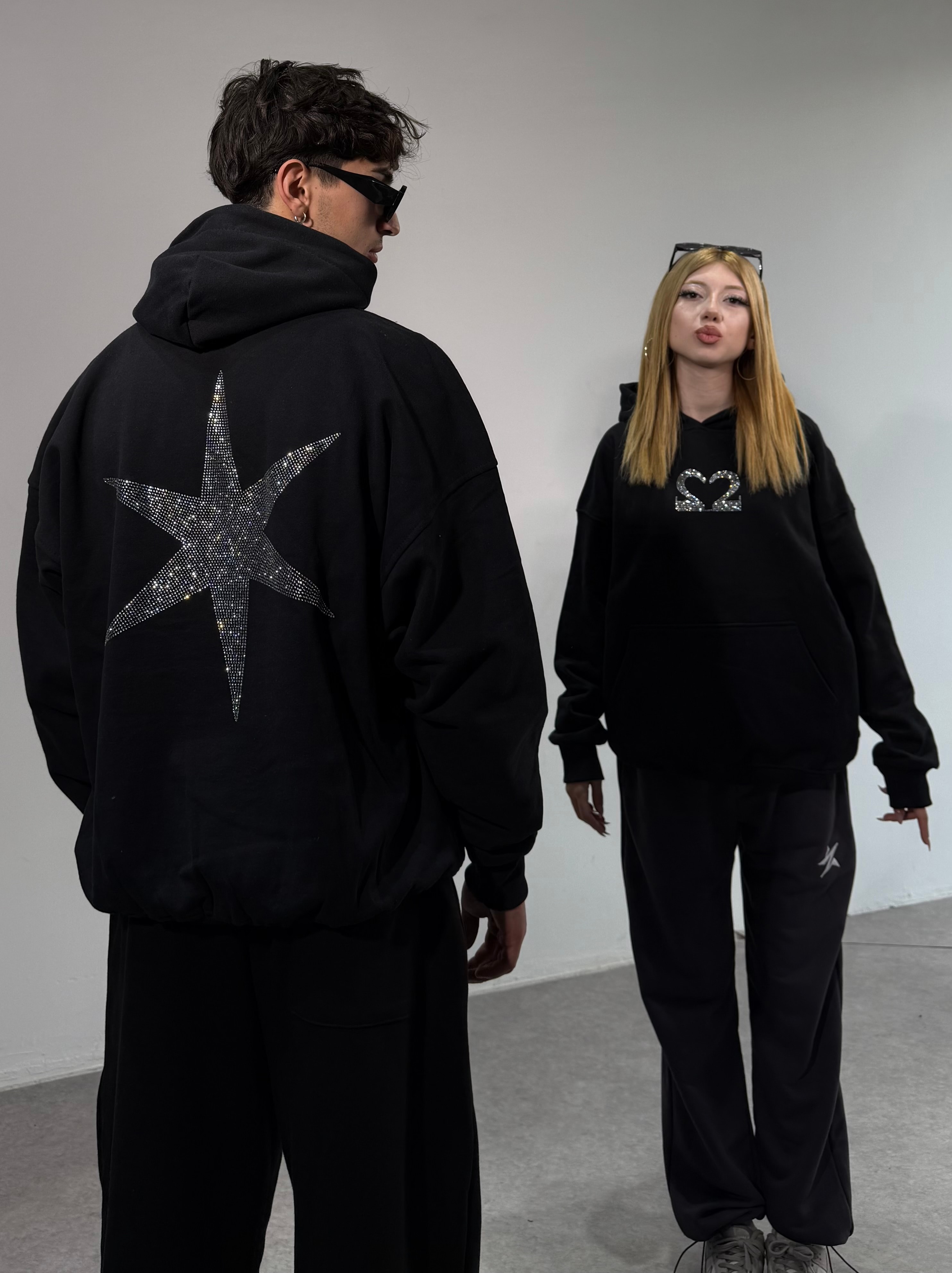 Motive 2M OVersize Sweatshirt - Siyah