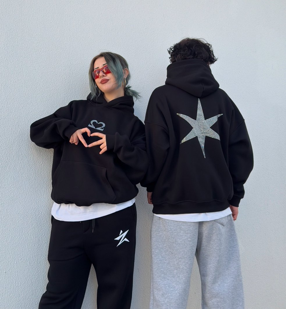 Motive 2M OVersize Sweatshirt - Siyah