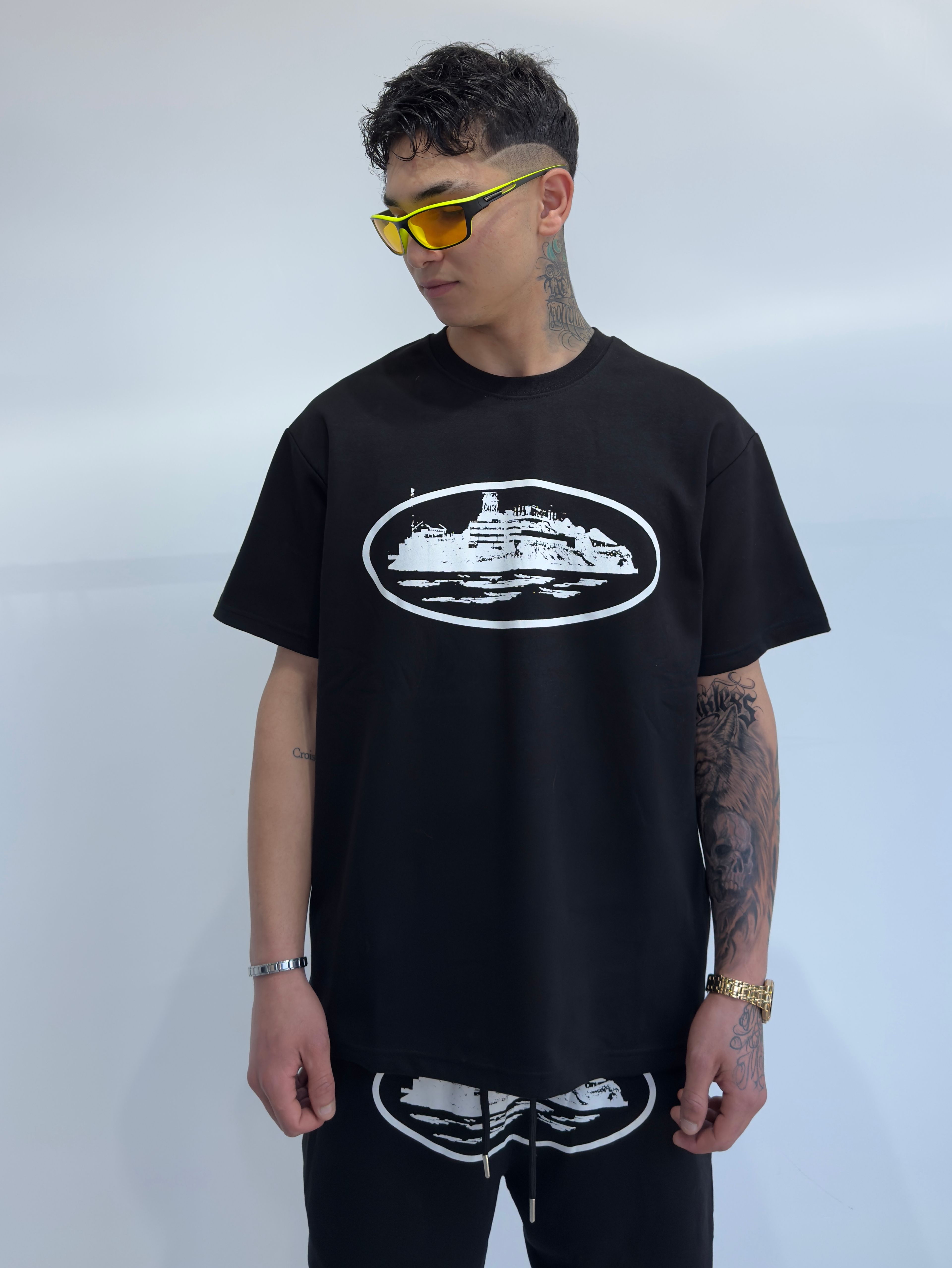 CRTZ Baskılı Oversize Şort Takımı 