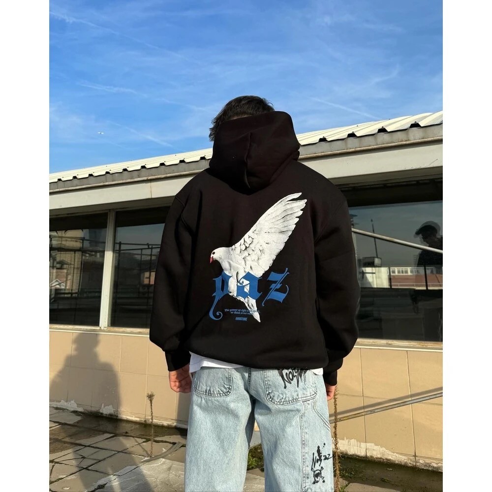 HRDSN  PAZ Baskılı Oversize Sweatshirt