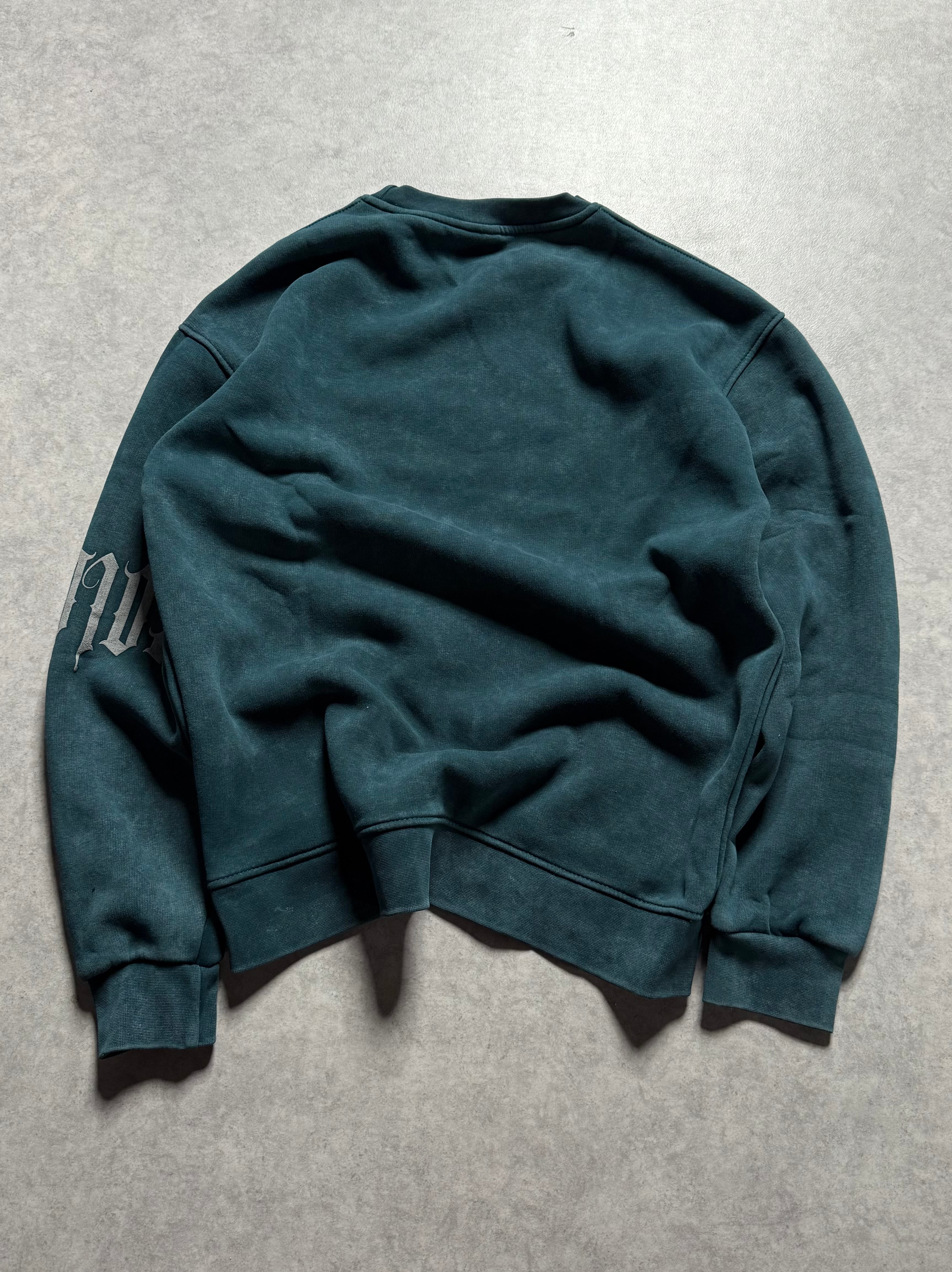 Acid Wash Baskılı Oversize  Sweatshirt