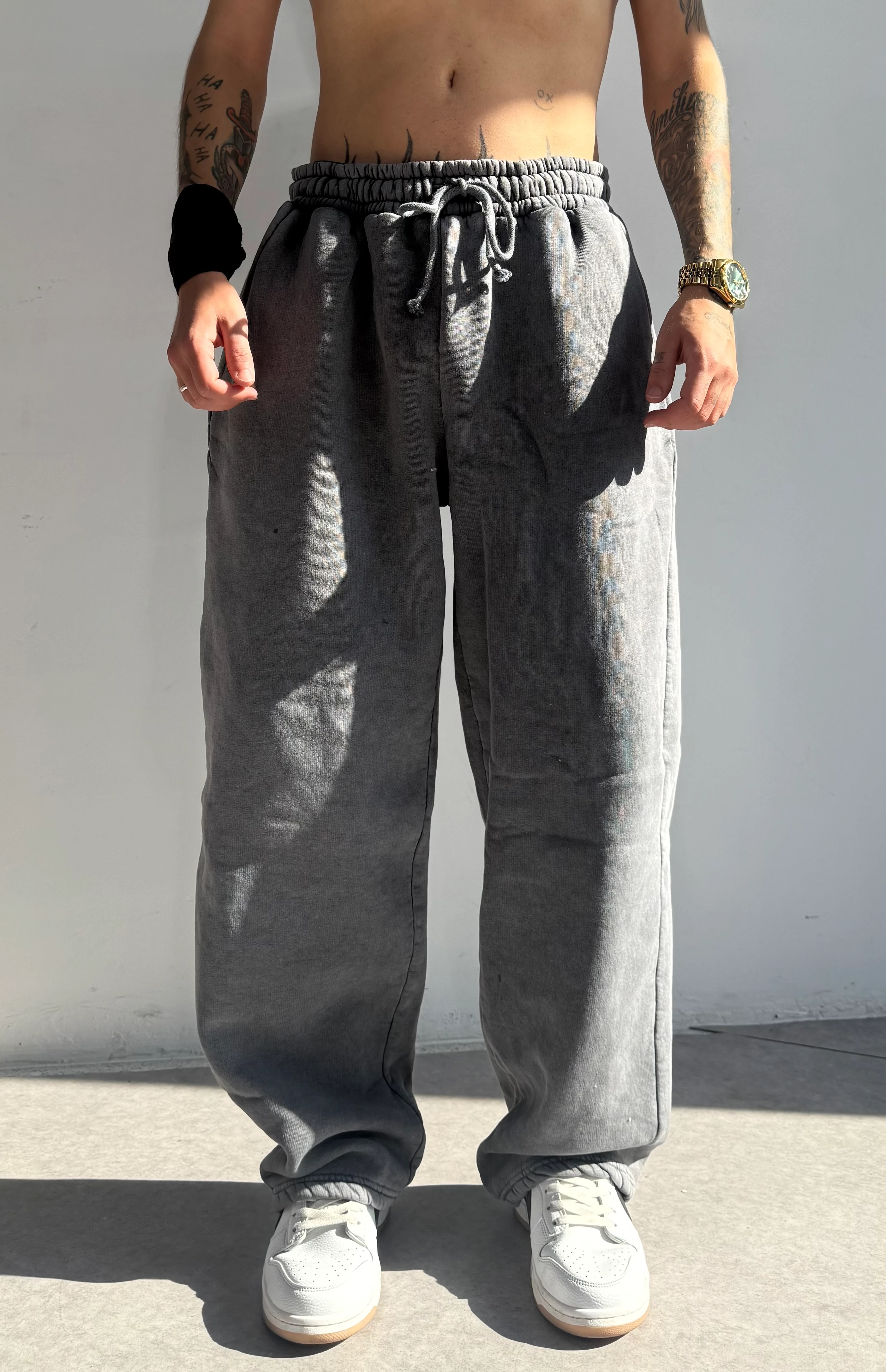 Yıkamalı Özel Kalıp Ektra Oversize Eşofman Altı