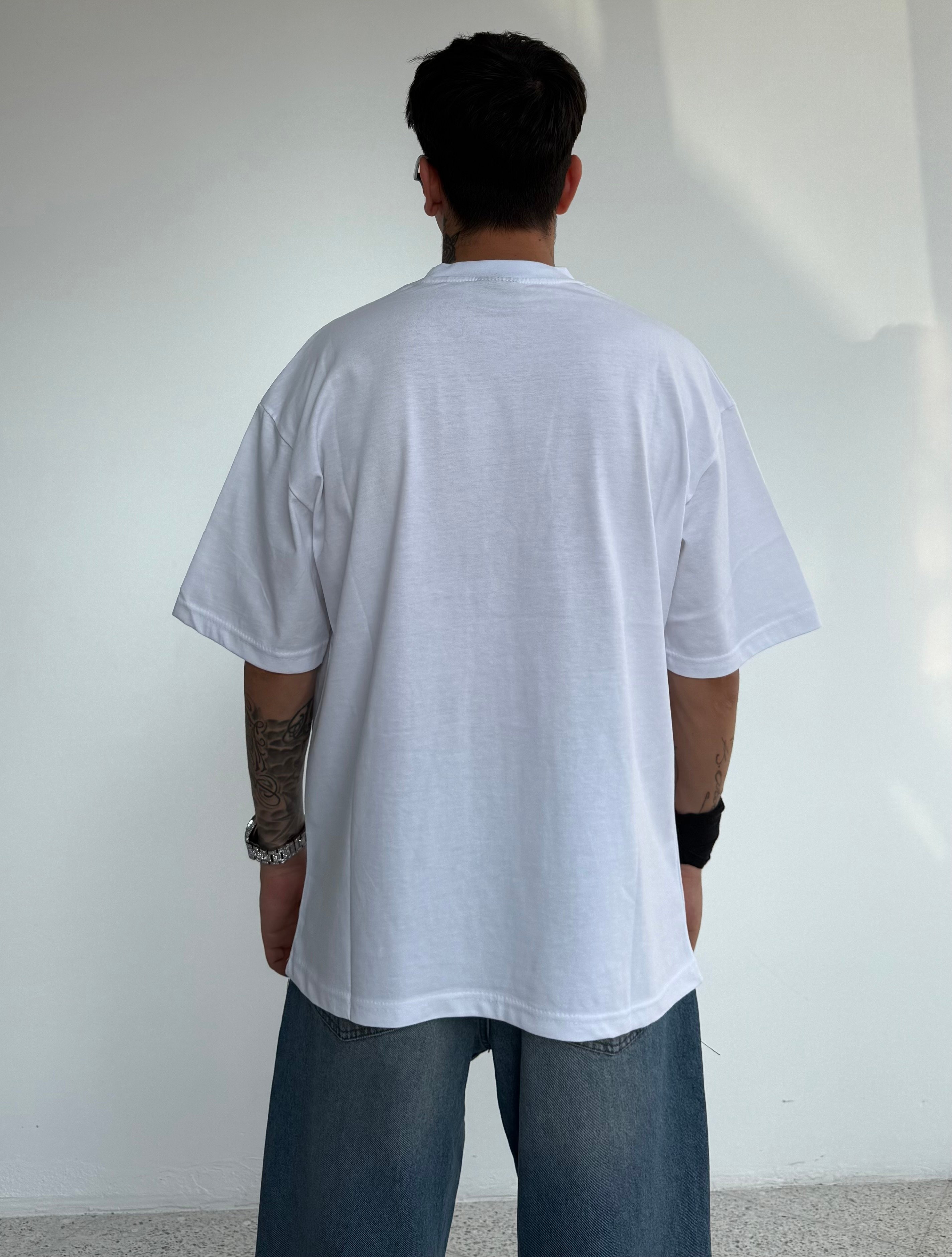 Baskılı Oversize Tişört