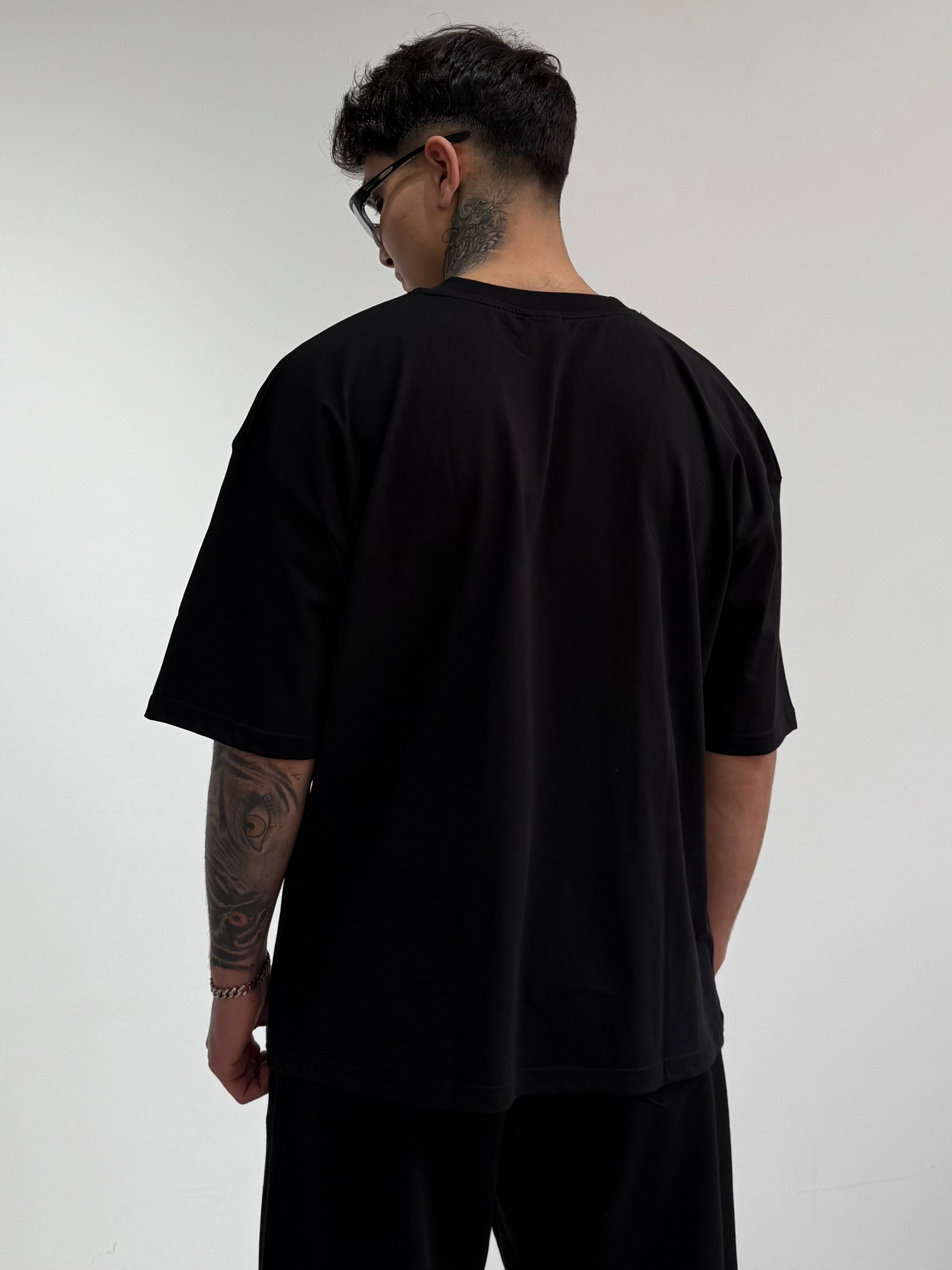 Font Baskılı Oversize Tişört