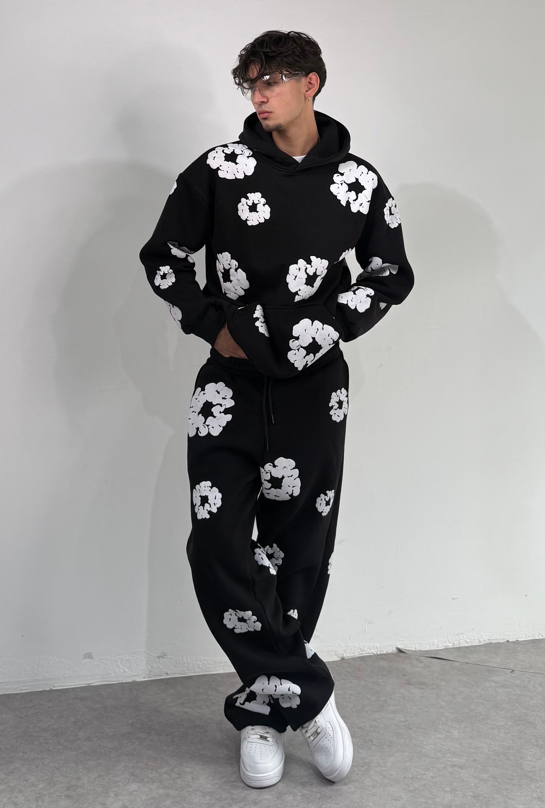 D.Tears Baskılı Oversize Sweatshirt 